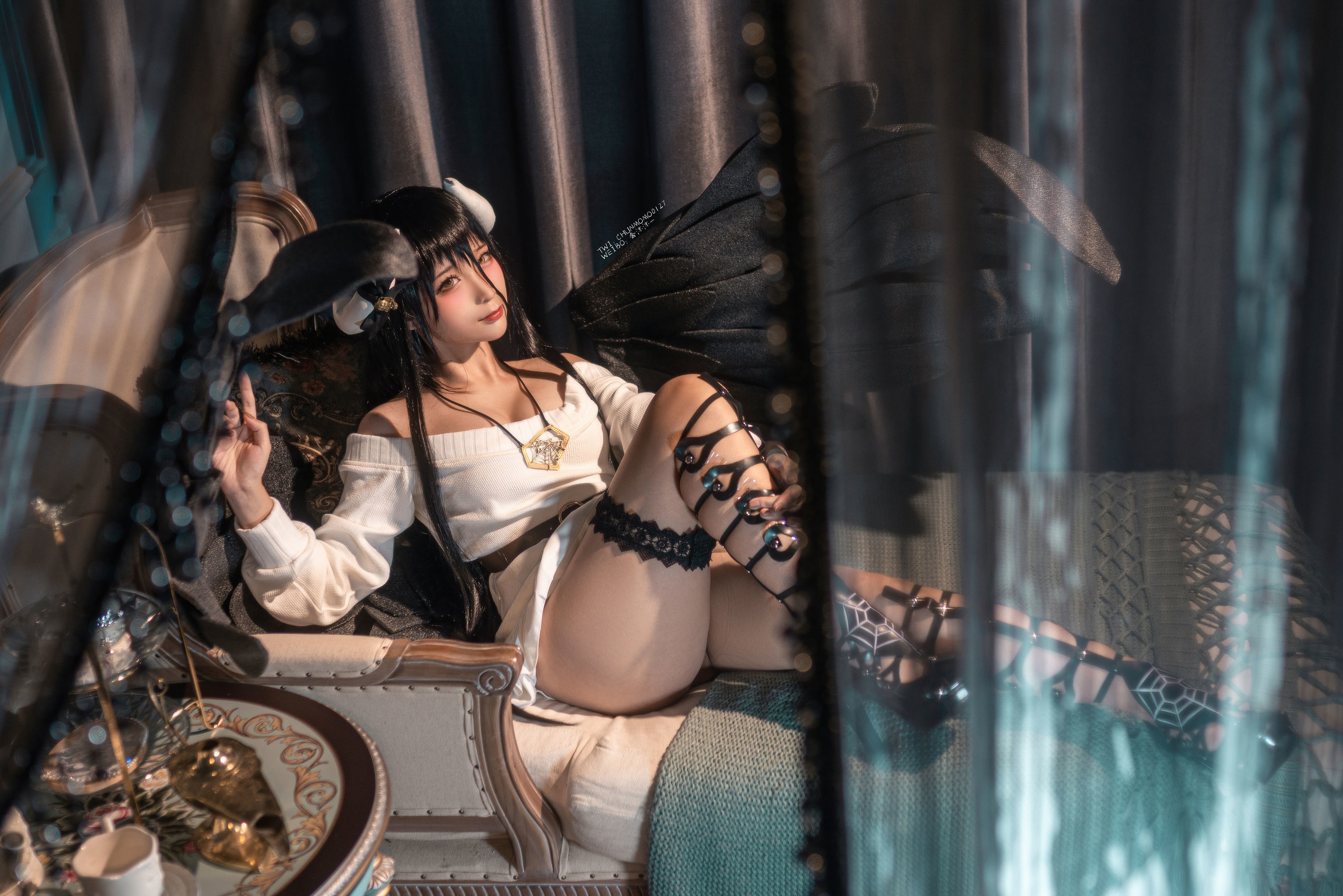 [网红COSER] 动漫博主蠢沫沫 - 雅儿贝德毛衣