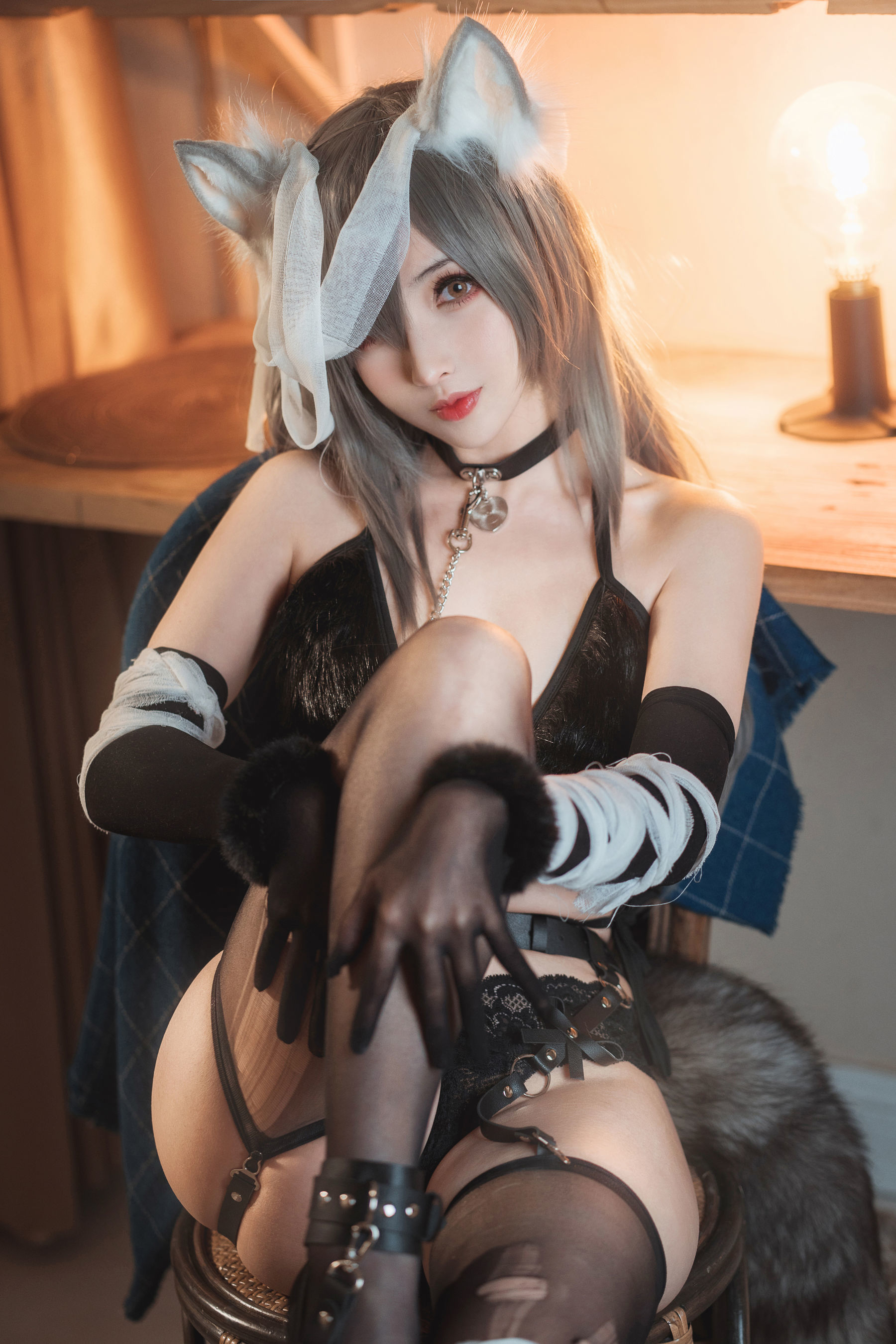 [网红COSER] COS福利rioko凉凉子 - 受伤的灰狼姐姐