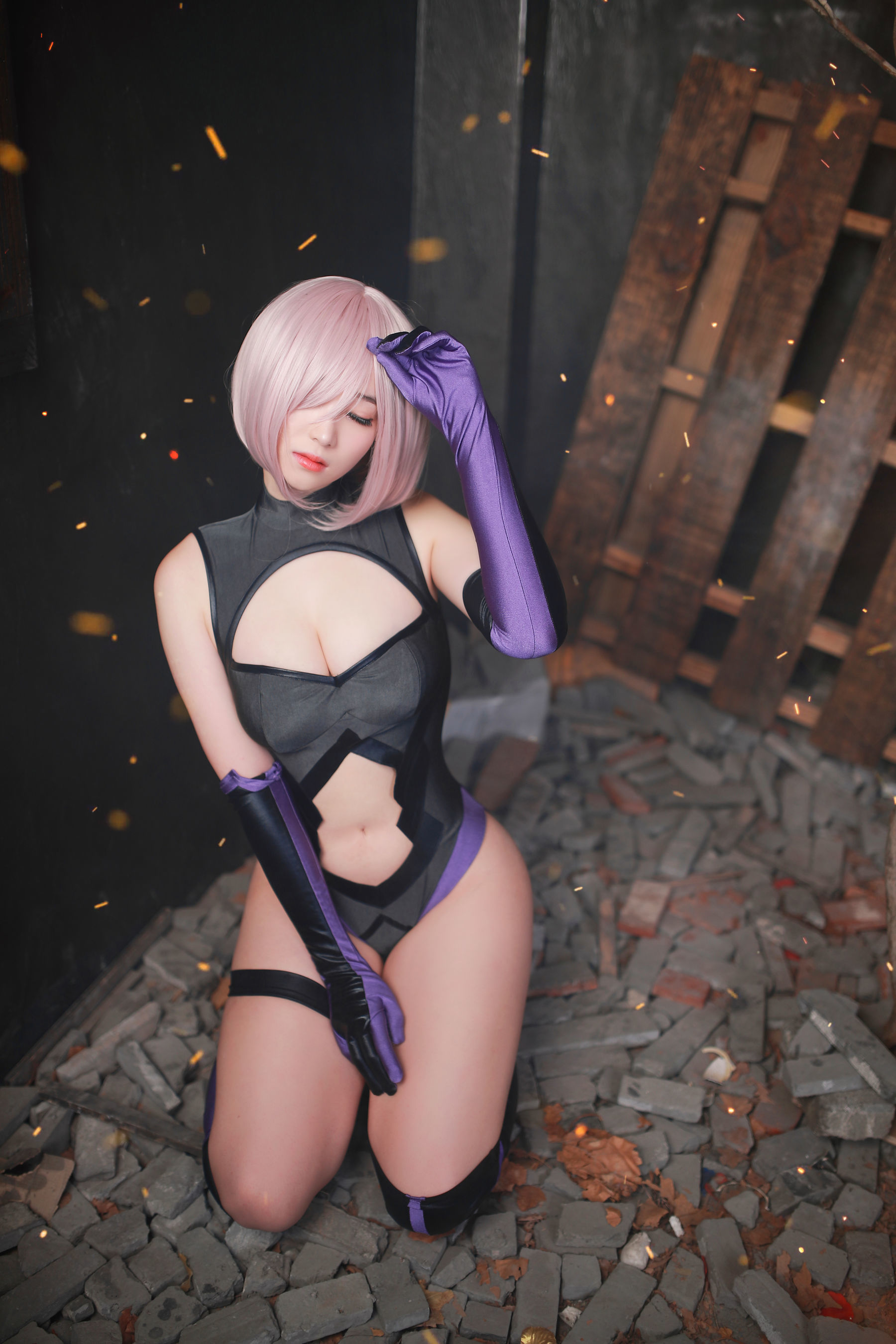 [网红COSER] 韩国妹子BamBi - Fate_Grand Order - Mash Kyrielight (Shielder)