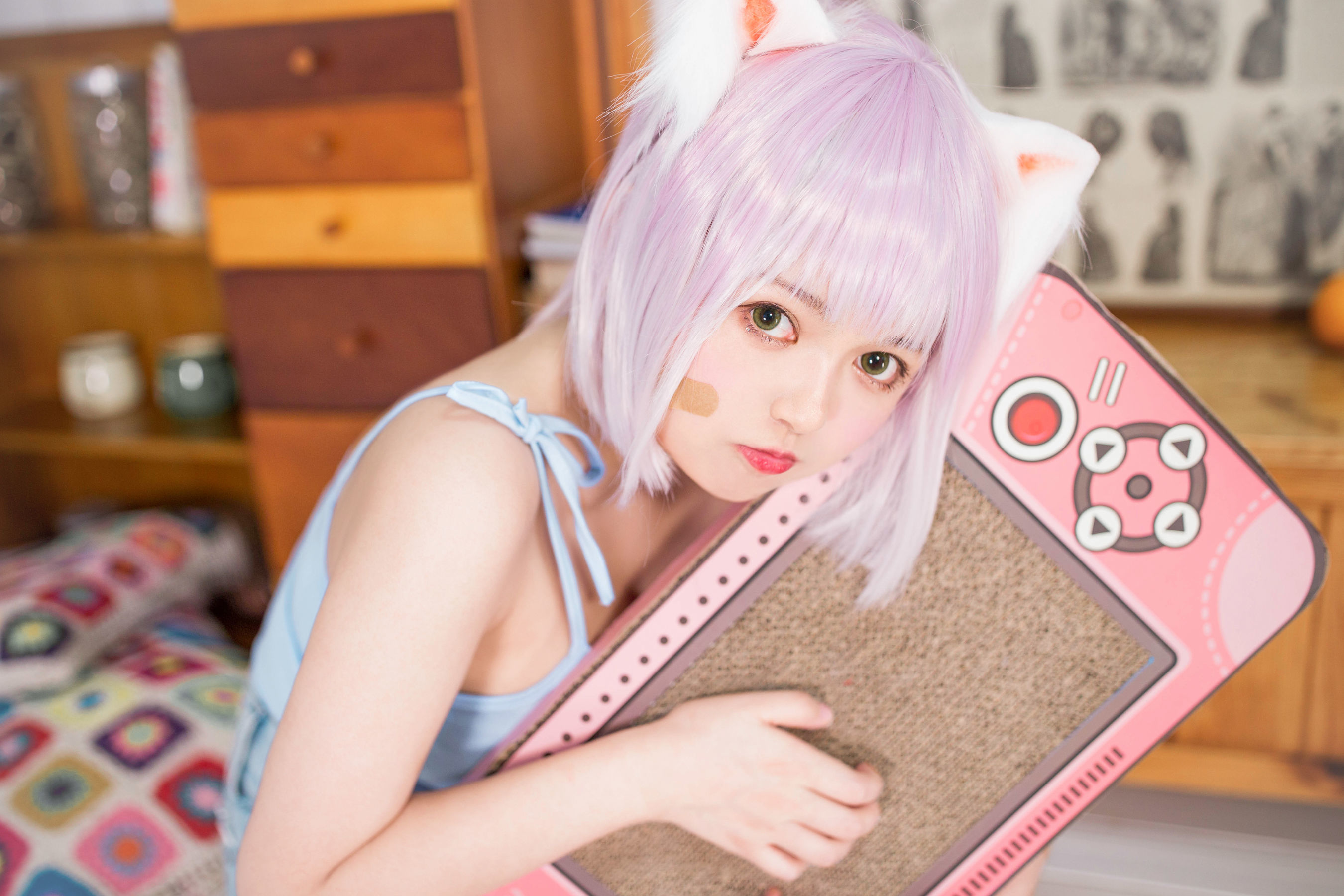 [网红COSER] 大眼萌妹黑猫猫OvO - 养猫小课堂