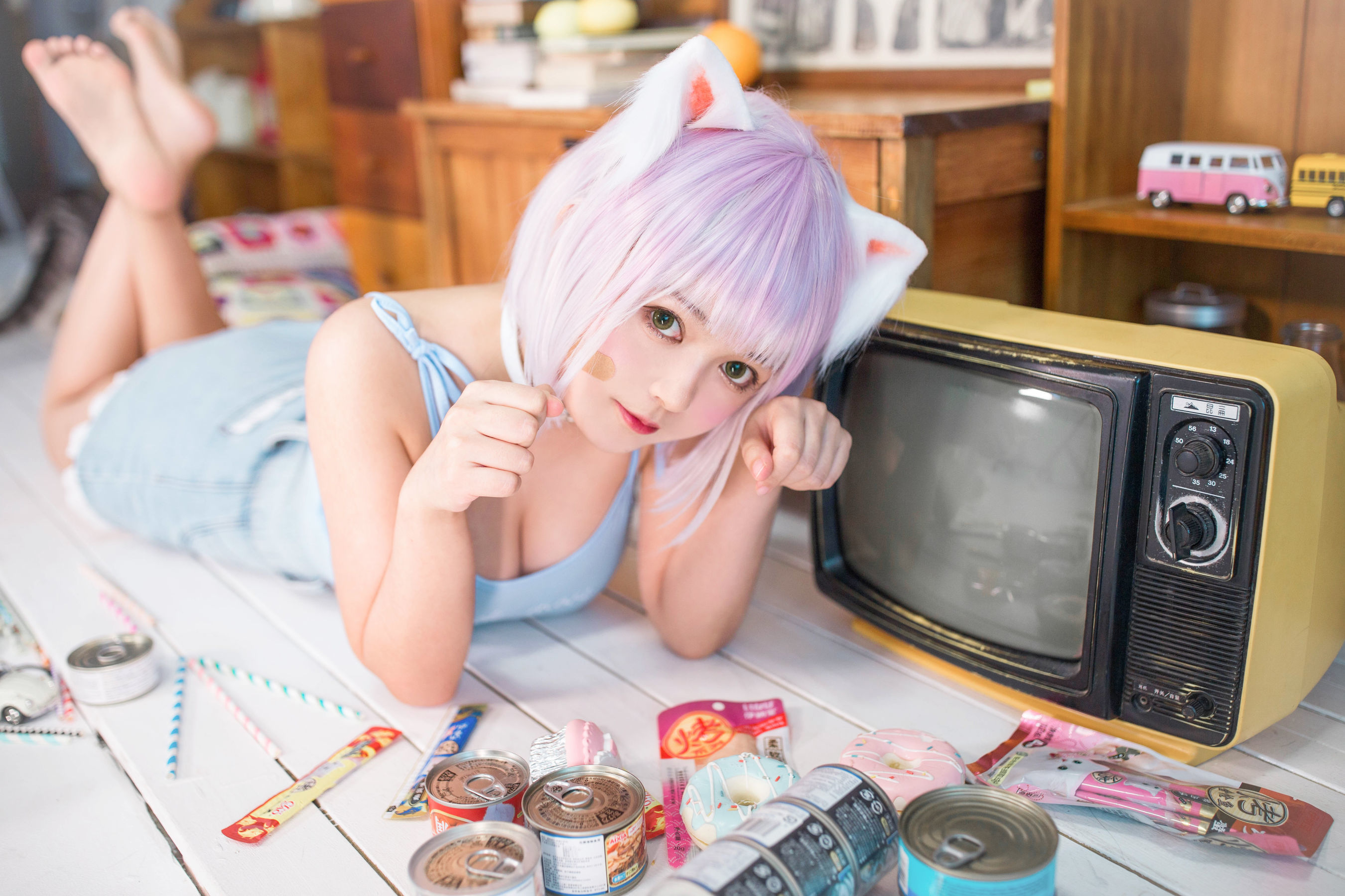 [网红COSER] 大眼萌妹黑猫猫OvO - 养猫小课堂
