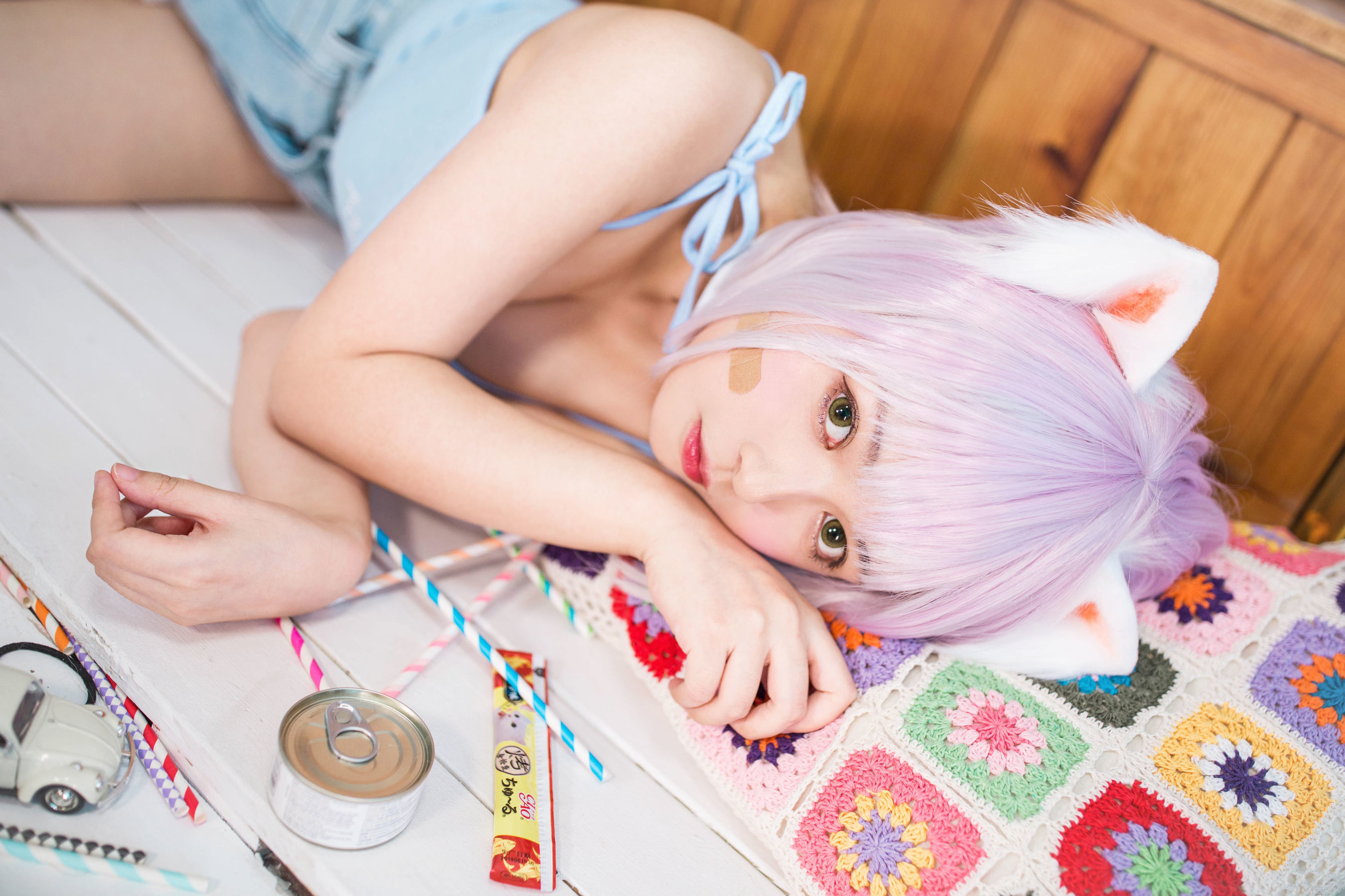 [网红COSER] 大眼萌妹黑猫猫OvO - 养猫小课堂