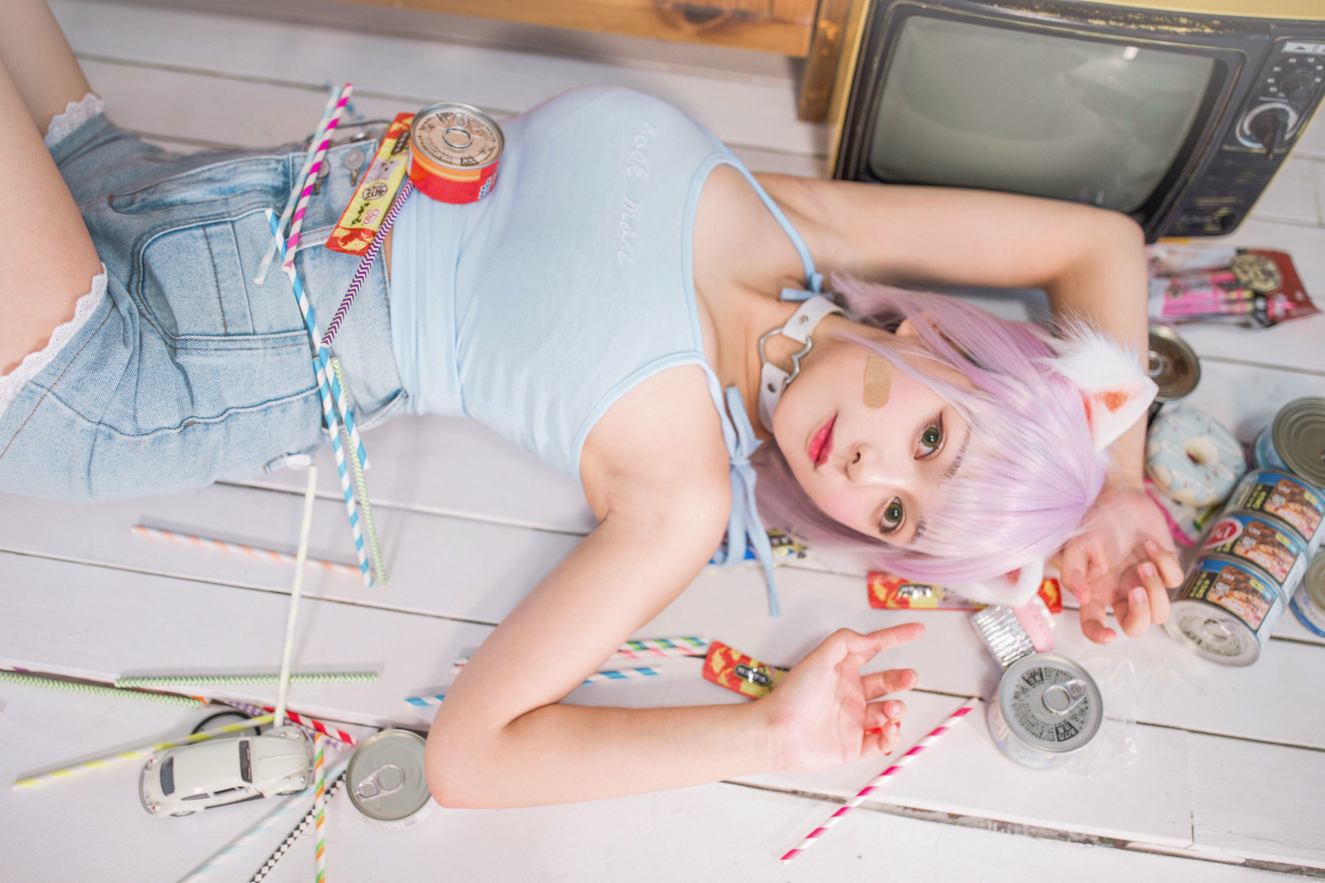[网红COSER] 大眼萌妹黑猫猫OvO - 养猫小课堂