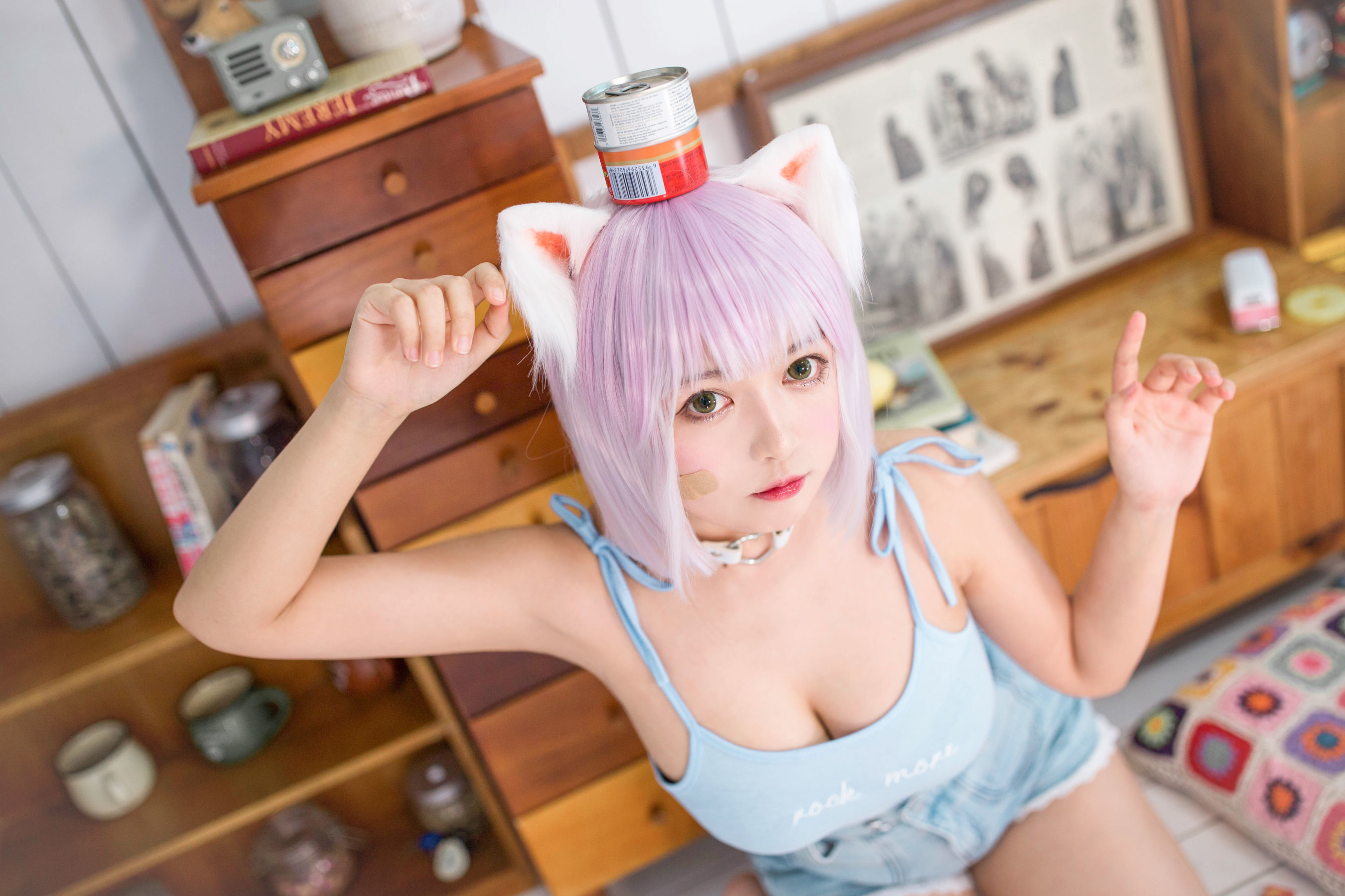 [网红COSER] 大眼萌妹黑猫猫OvO - 养猫小课堂