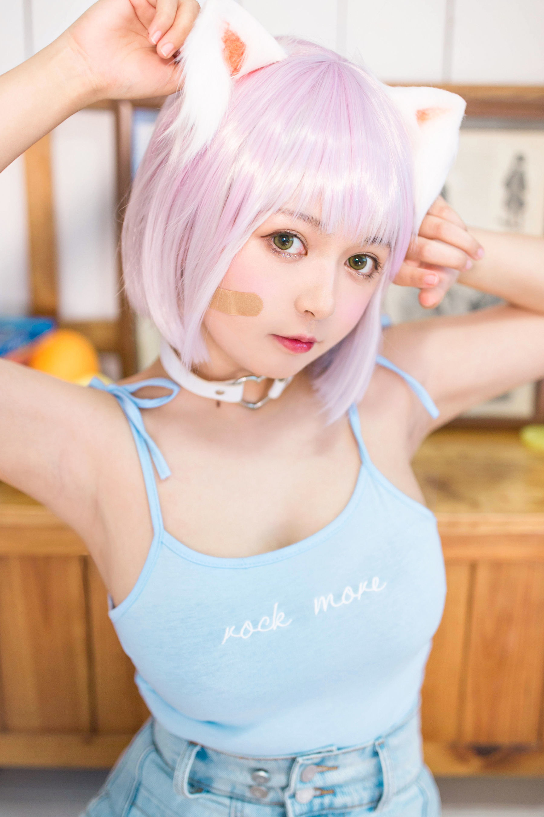 [网红COSER] 大眼萌妹黑猫猫OvO - 养猫小课堂