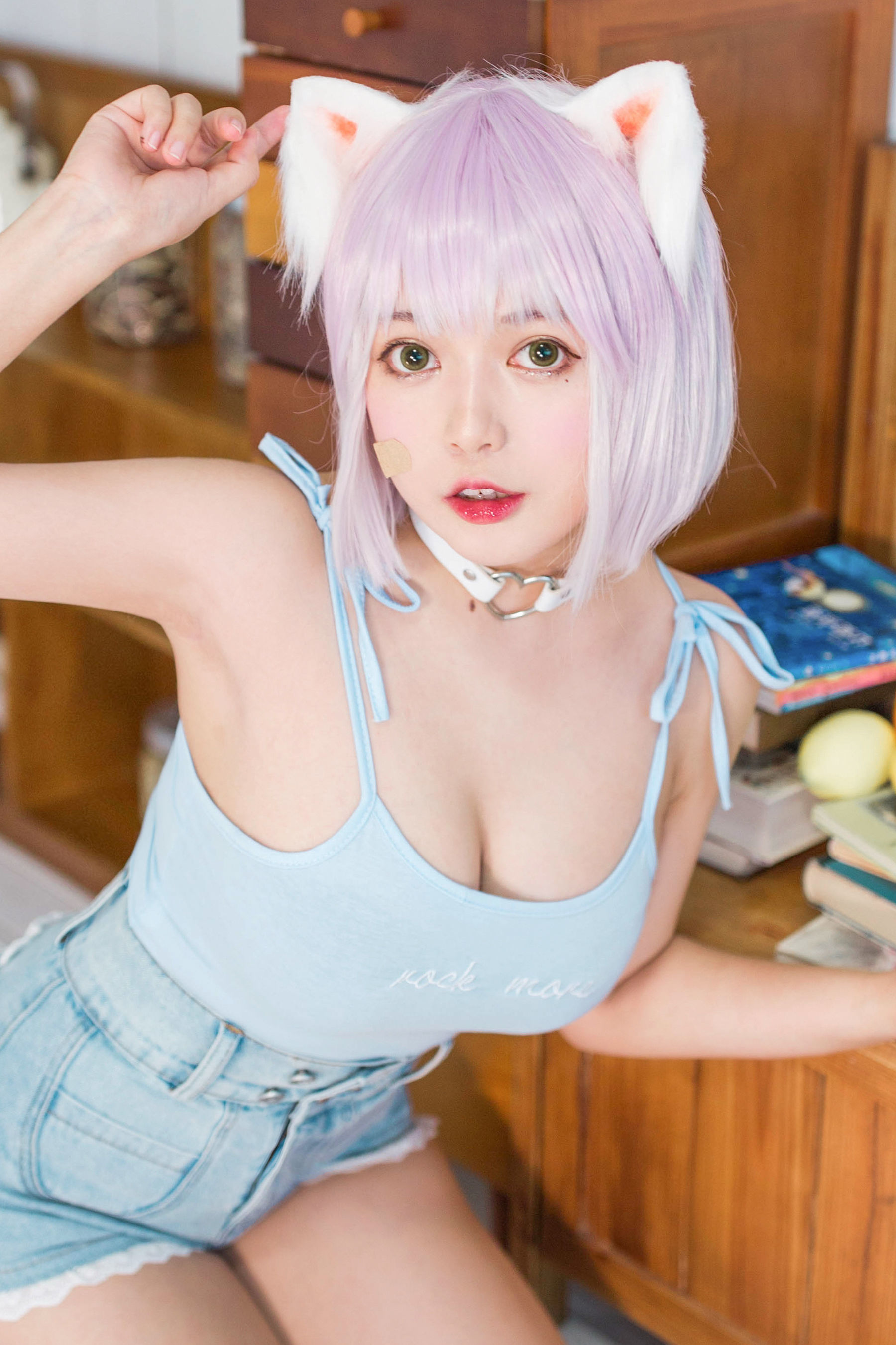 [网红COSER] 大眼萌妹黑猫猫OvO - 养猫小课堂