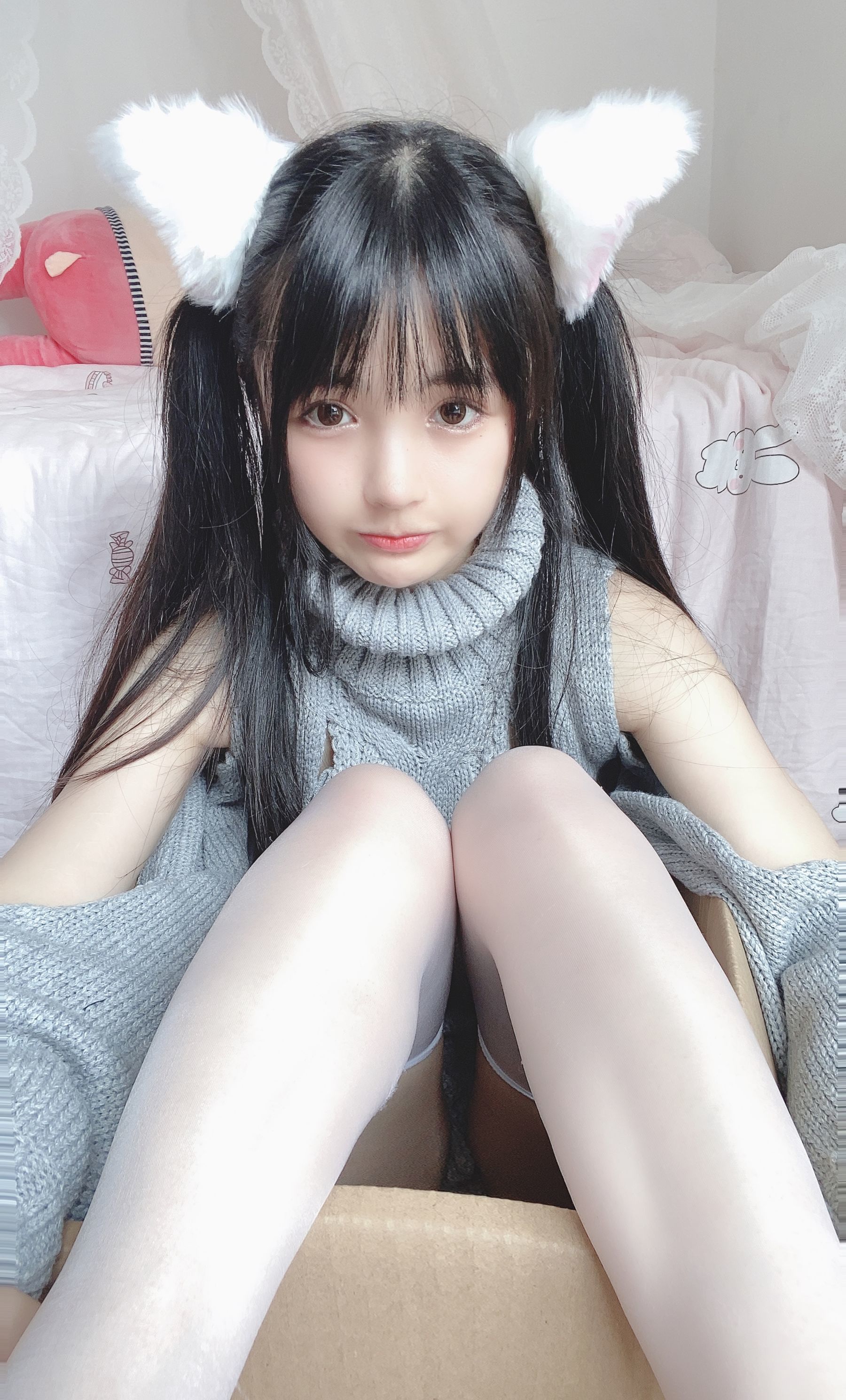 [网红COSER] 桜井宁宁 - 白い猫ちゃん