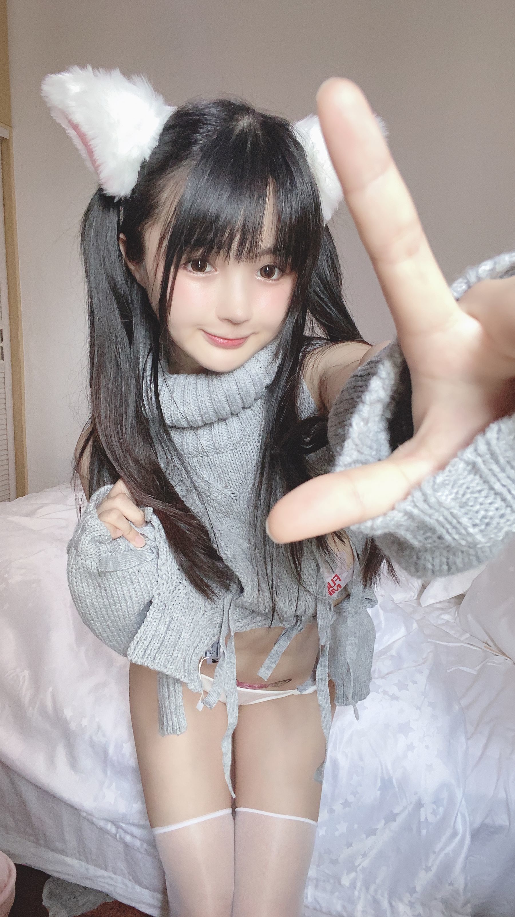 [网红COSER] 桜井宁宁 - 白い猫ちゃん