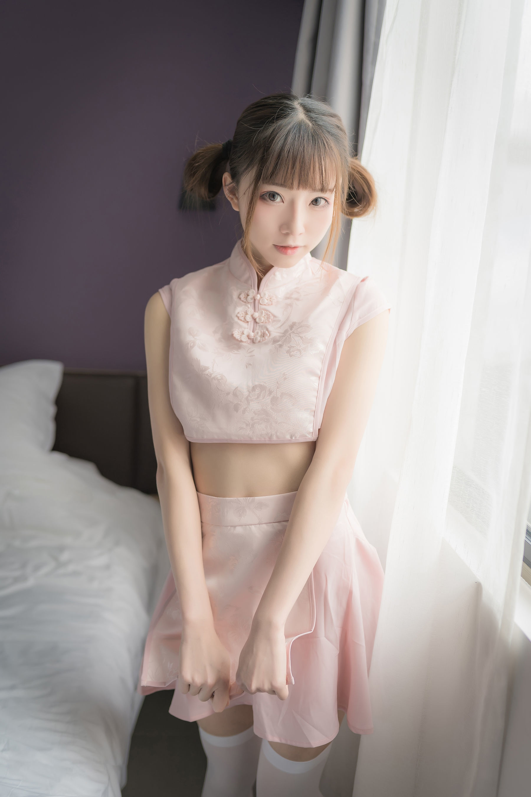 [网红COSER] 动漫博主Kitaro_绮太郎 - 粉色团子