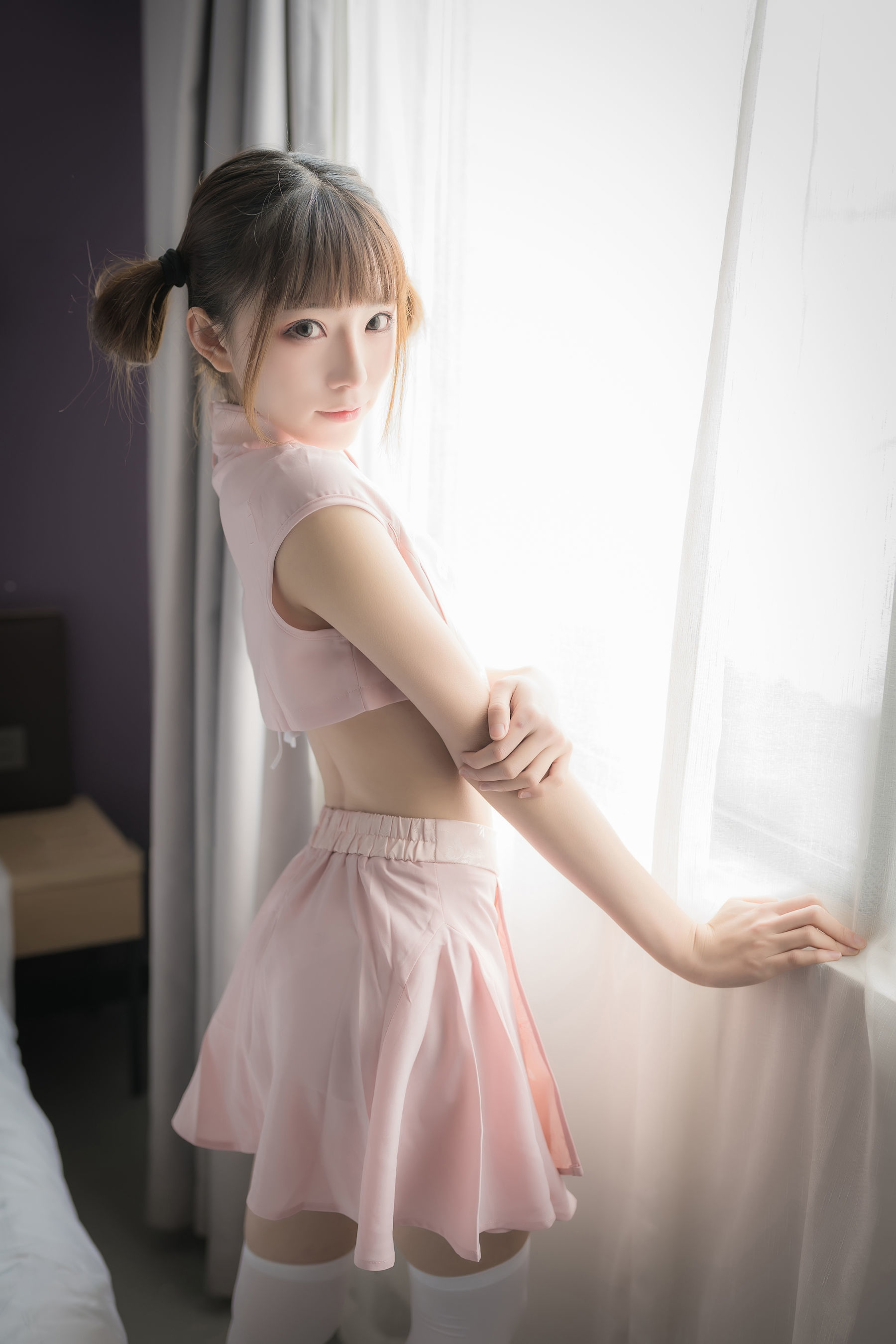 [网红COSER] 动漫博主Kitaro_绮太郎 - 粉色团子