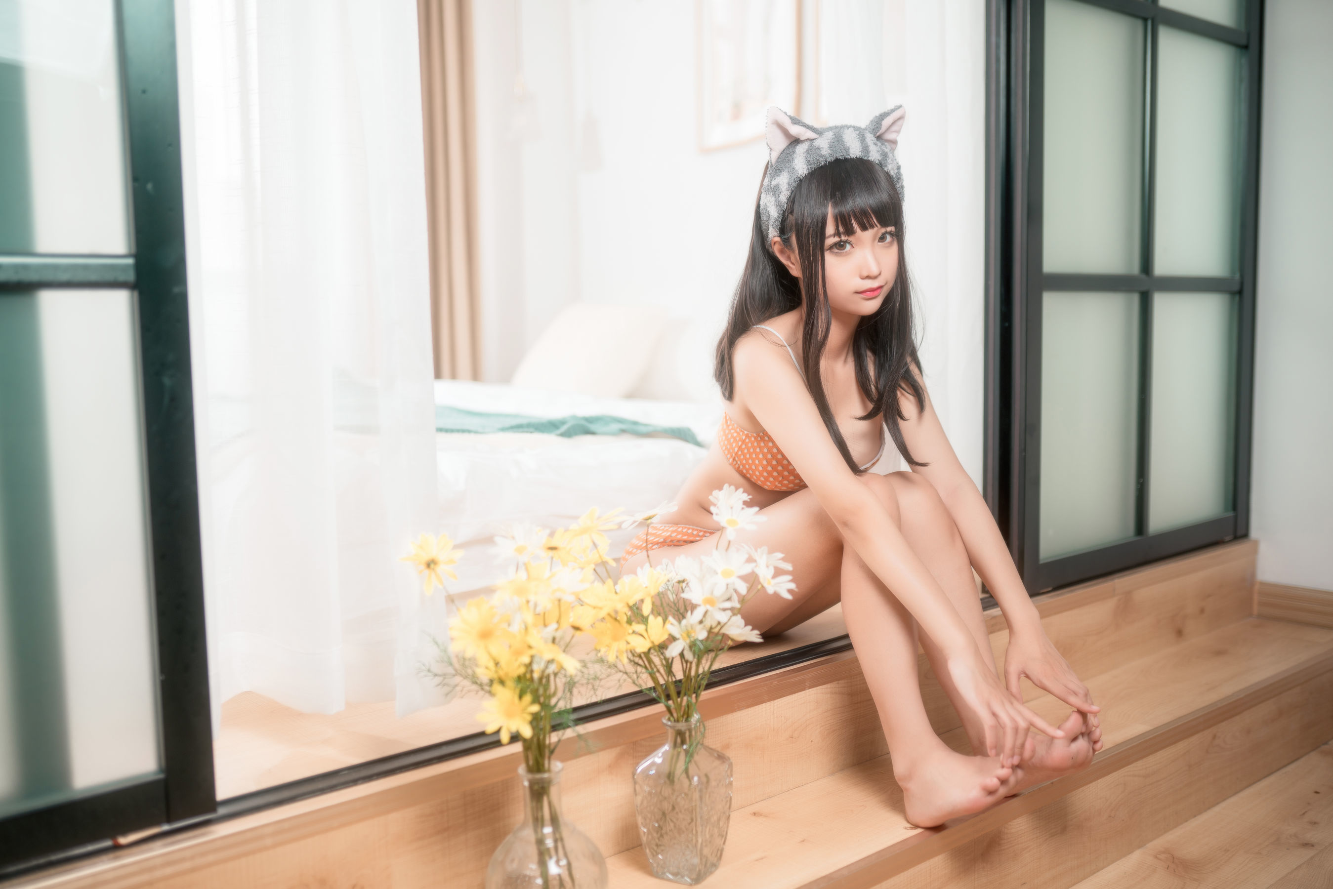 [网红COSER] 动漫博主蠢沫沫 - 黄内衣