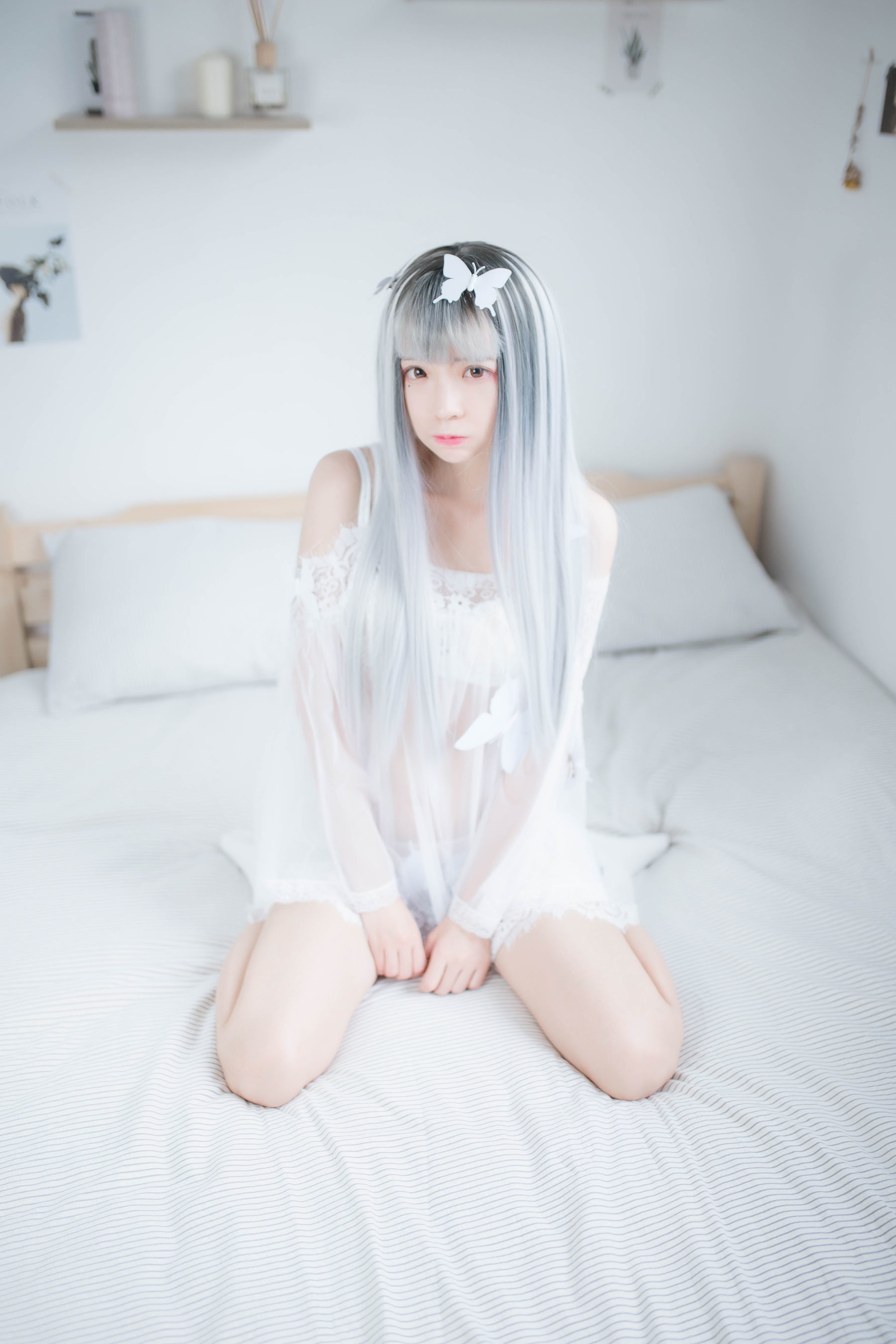 [网红COSER] 疯猫ss - 透明白纱