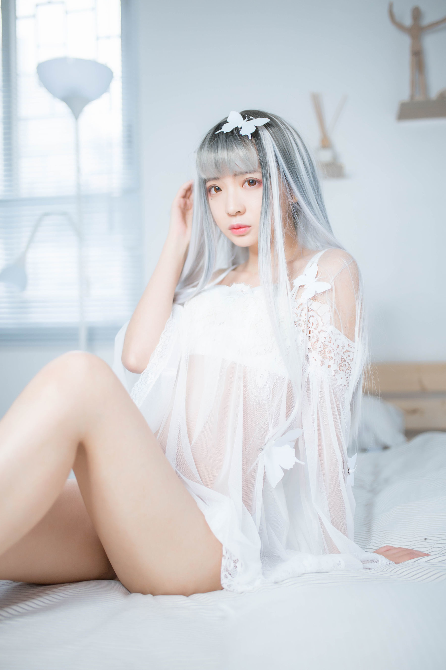 [网红COSER] 疯猫ss - 透明白纱
