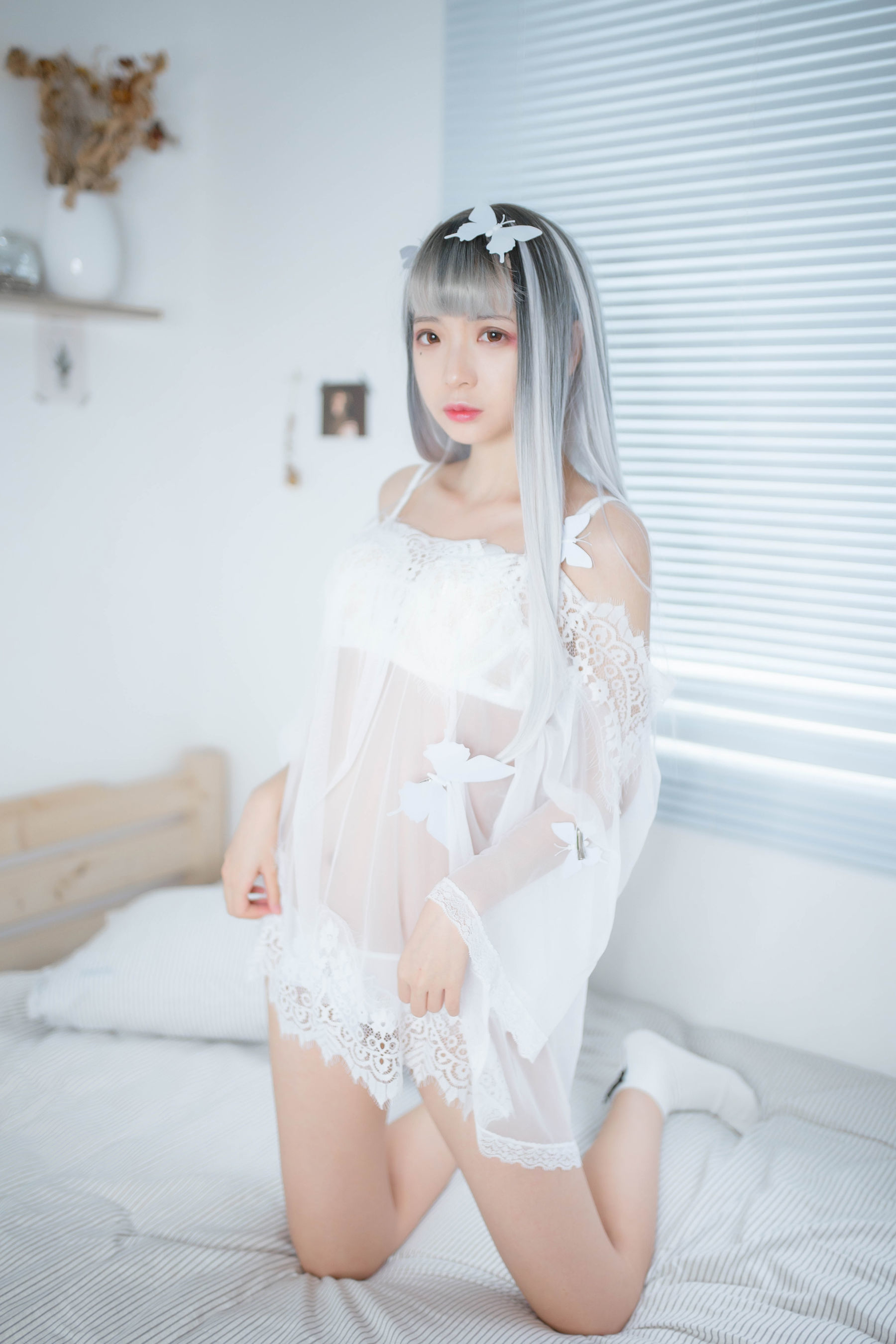 [网红COSER] 疯猫ss - 透明白纱