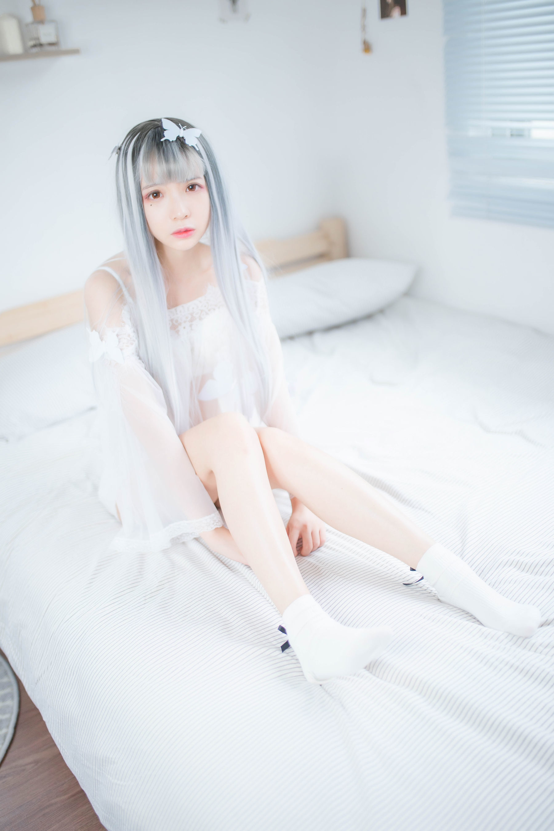 [网红COSER] 疯猫ss - 透明白纱
