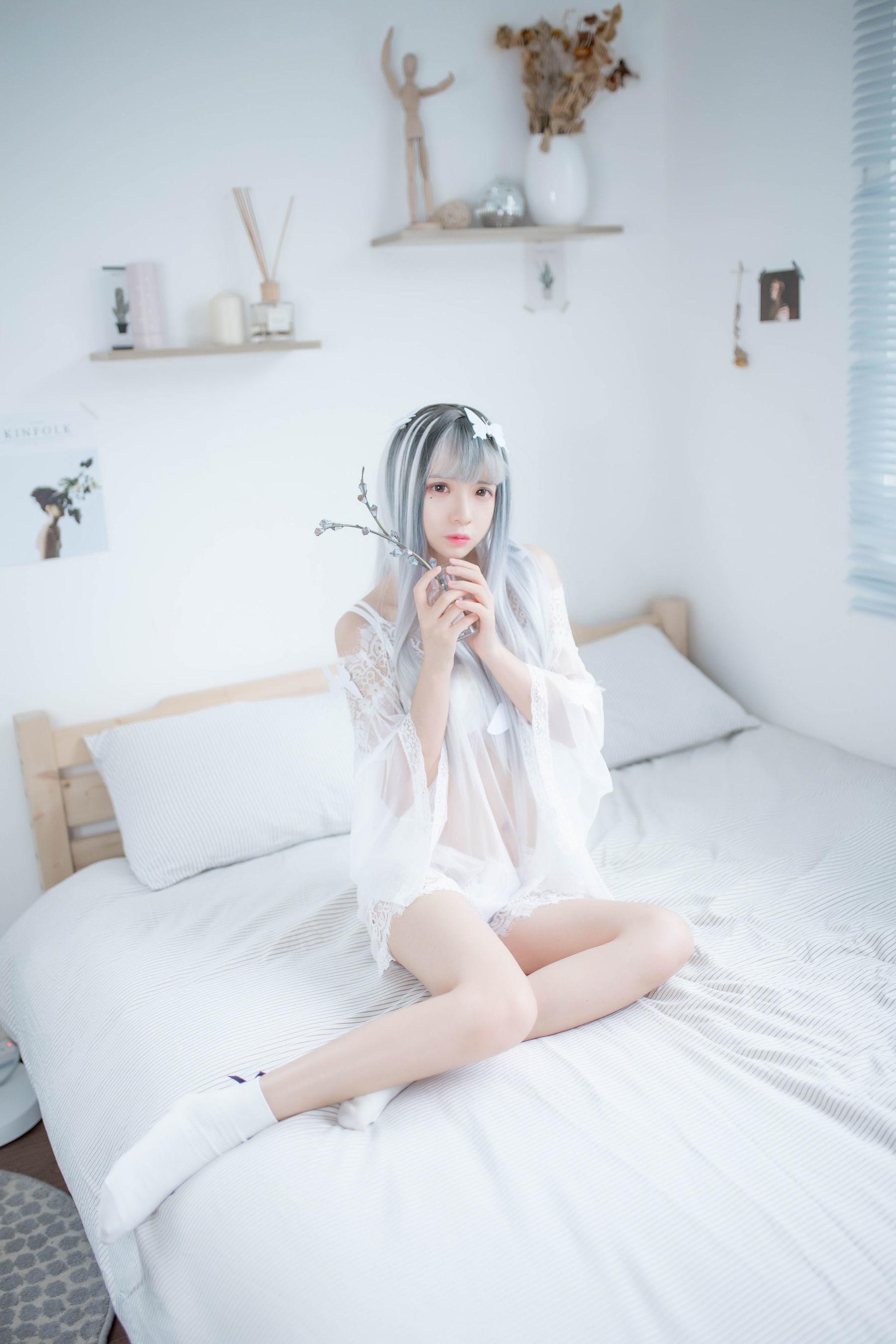 [网红COSER] 疯猫ss - 透明白纱