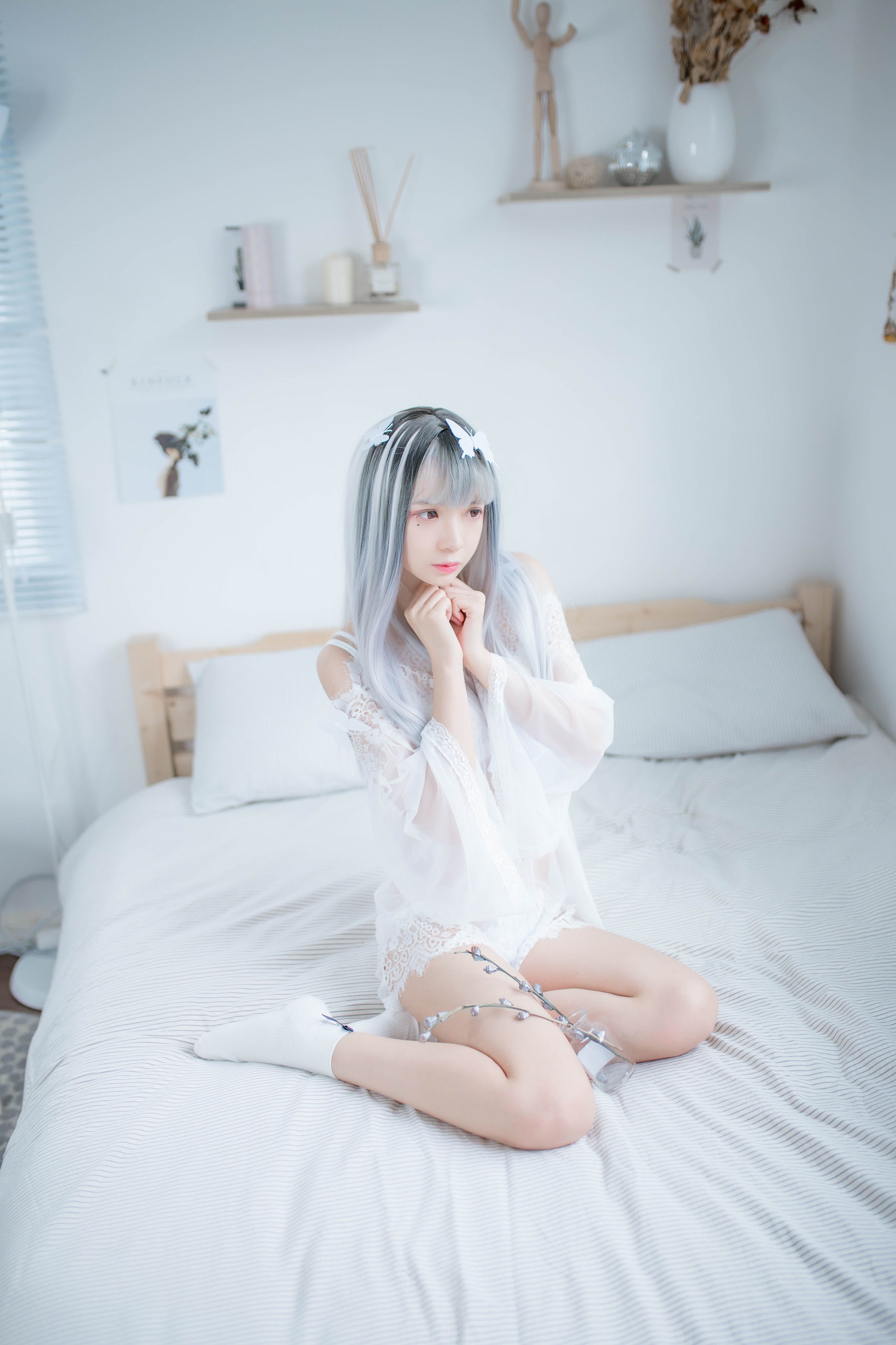 [网红COSER] 疯猫ss - 透明白纱