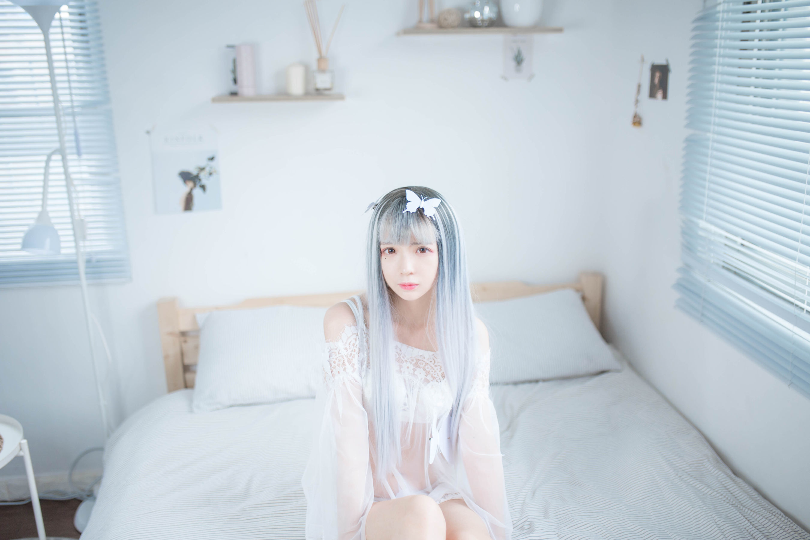 [网红COSER] 疯猫ss - 透明白纱