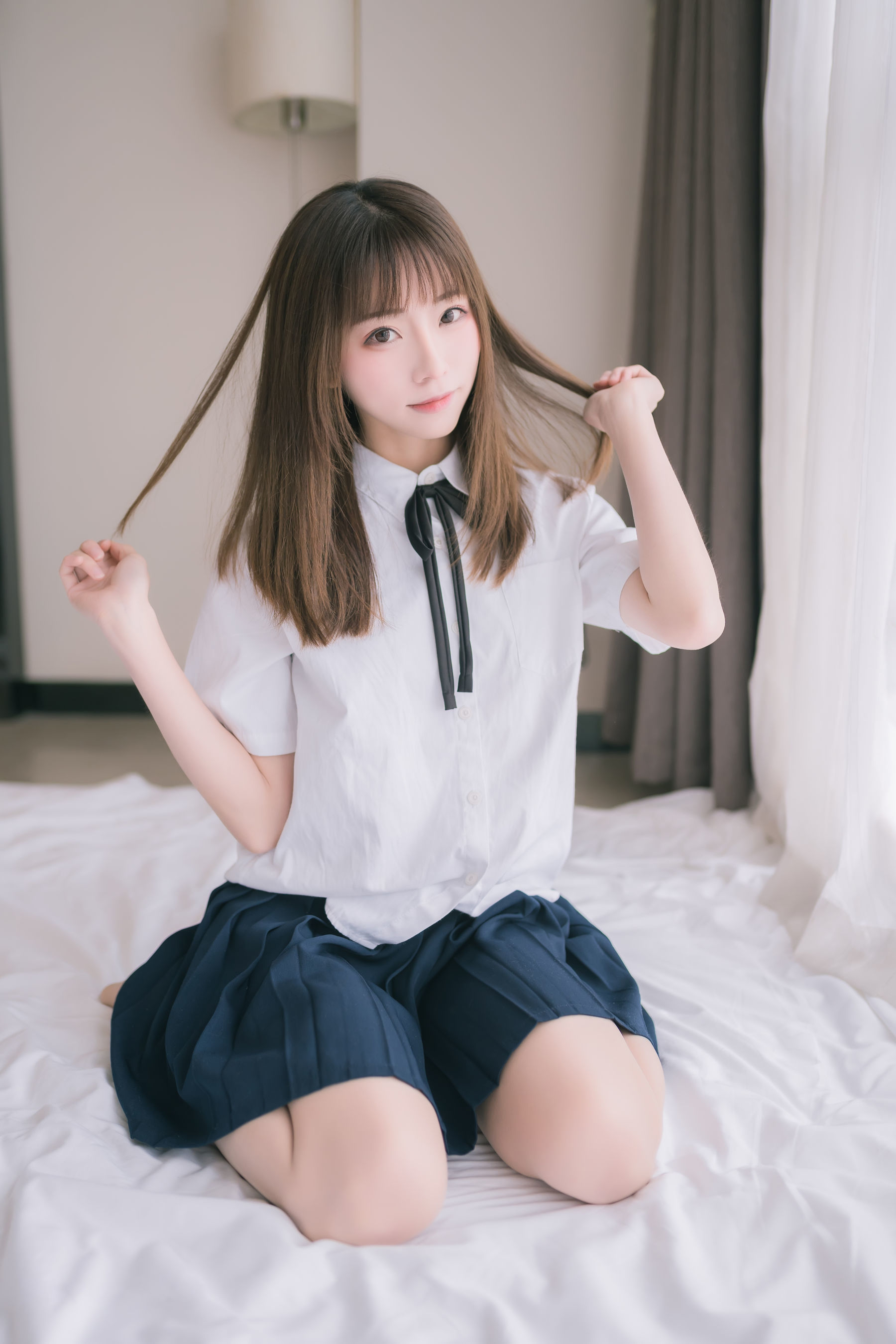 [网红COSER] 动漫博主Kitaro_绮太郎 - JK小姐姐