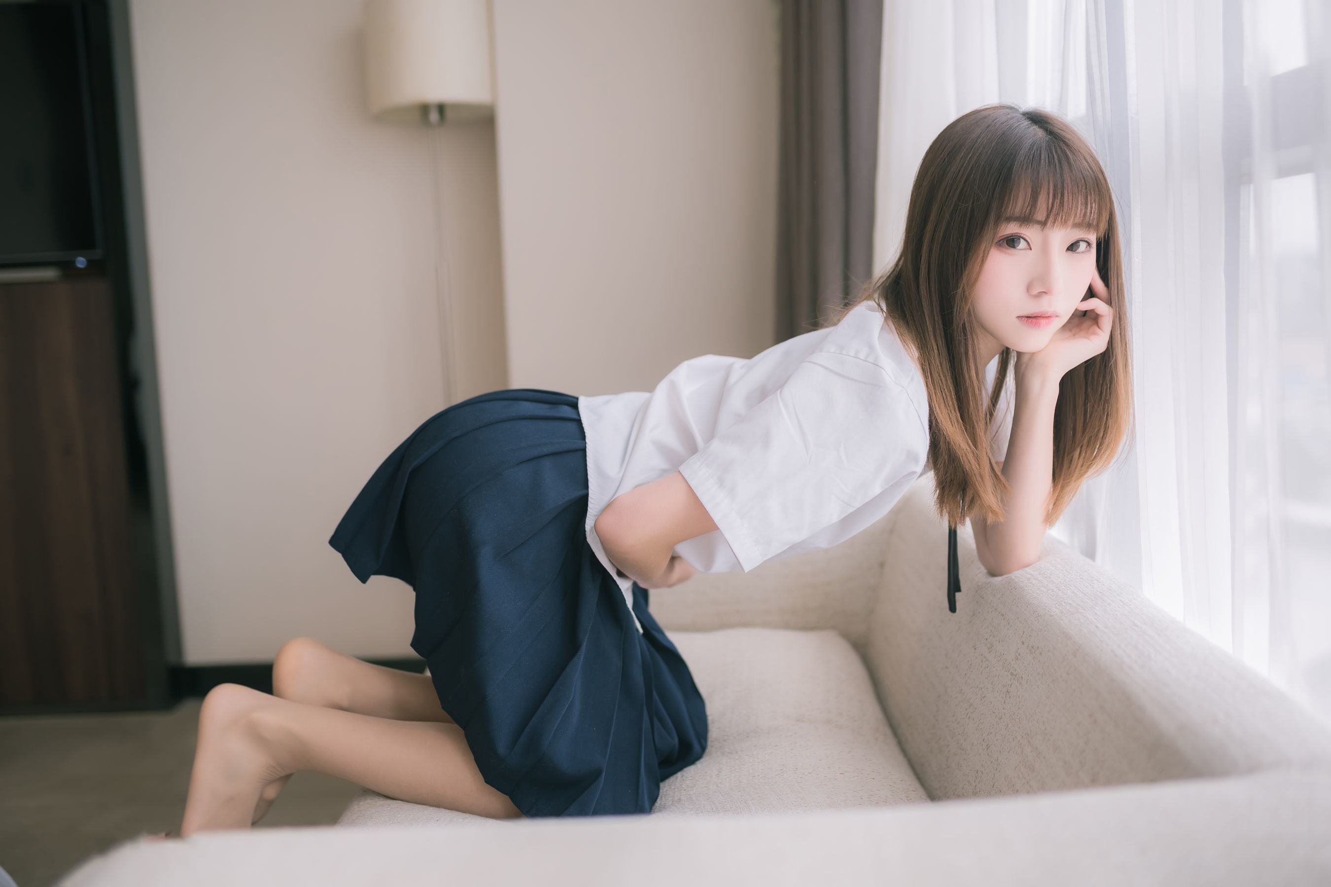 [网红COSER] 动漫博主Kitaro_绮太郎 - JK小姐姐