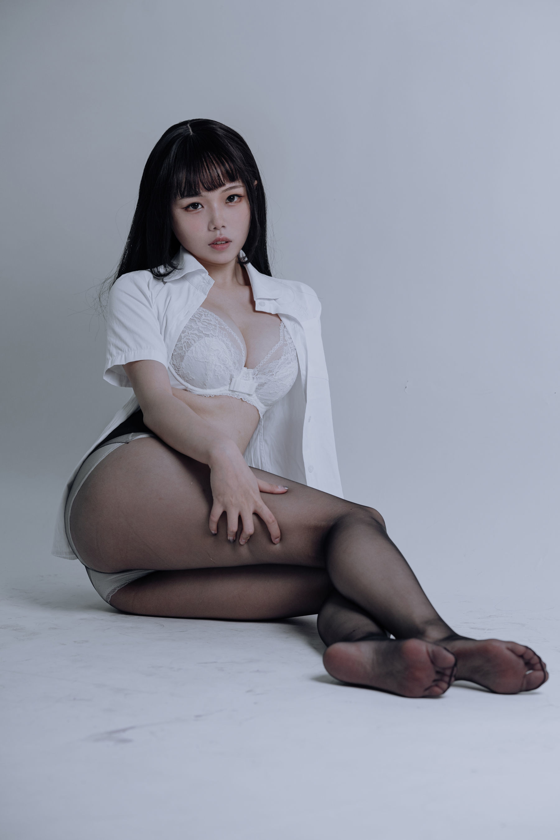 [网红COSER] 七月喵子 - JK黑丝