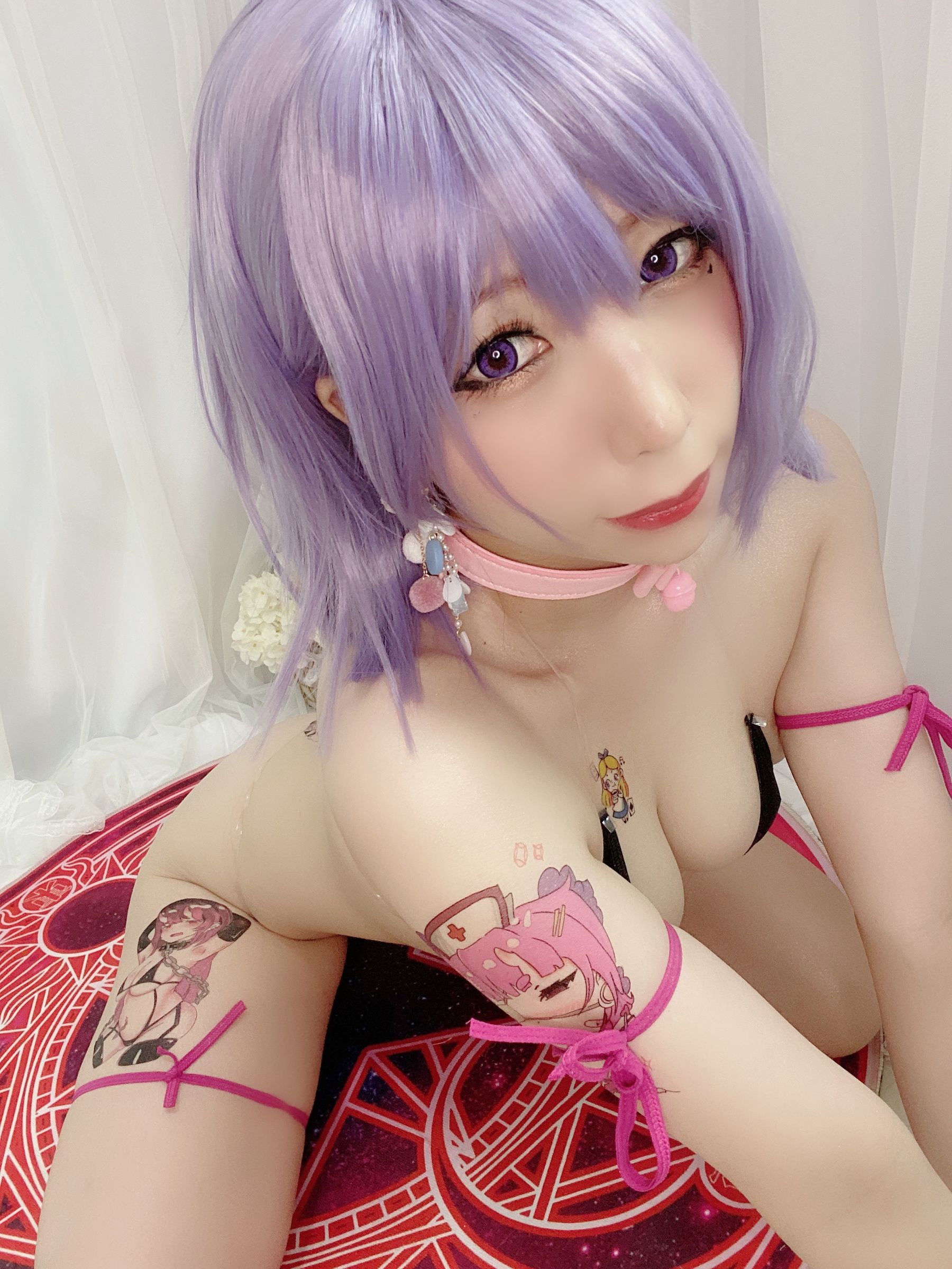 [网红COSER] 二次元巨乳美女鹿野希 - 淫纹姬
