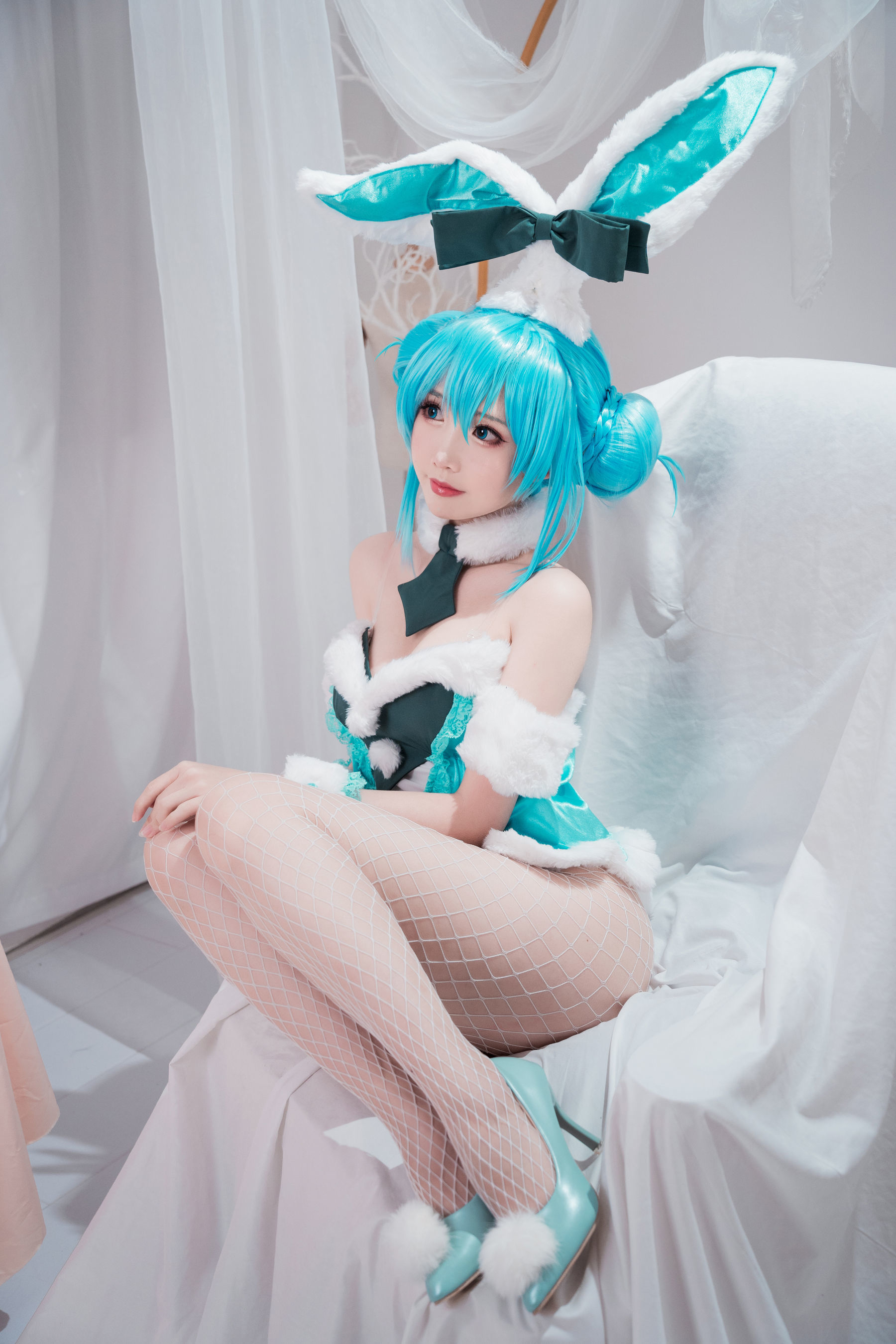 [网红COSER] 可爱人气Coser面饼仙儿 - 初音兔女郎