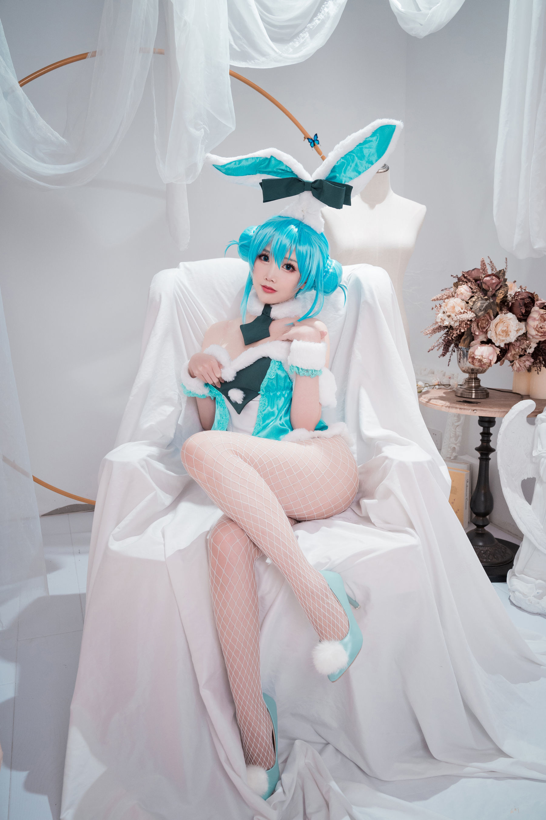 [网红COSER] 可爱人气Coser面饼仙儿 - 初音兔女郎