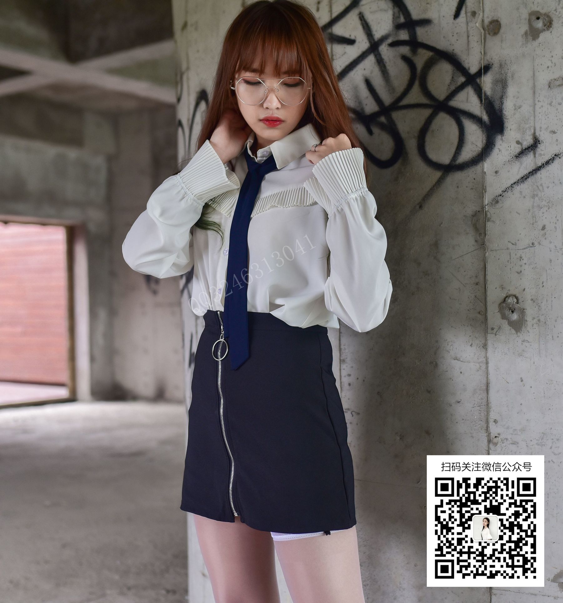 [大生模拍] No.038 小蕊 肉丝套上白丝