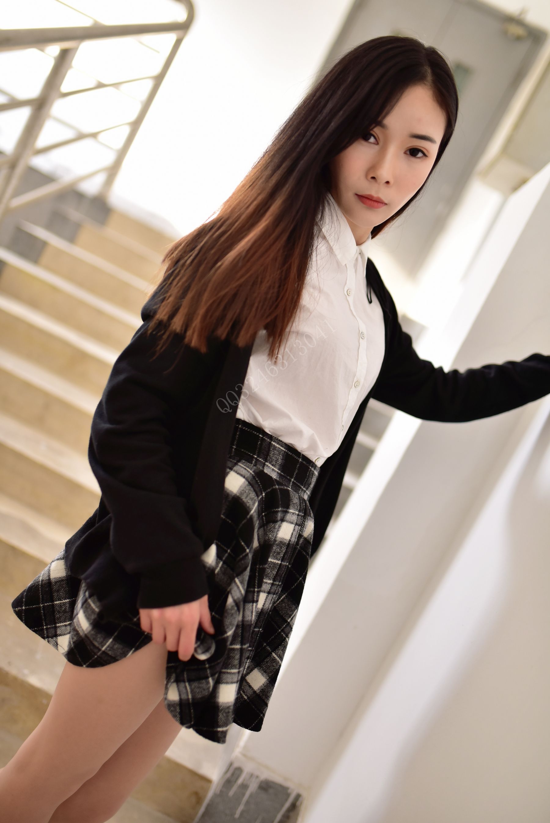 [大生模拍] No.055 婉儿 经典肉丝配黑高