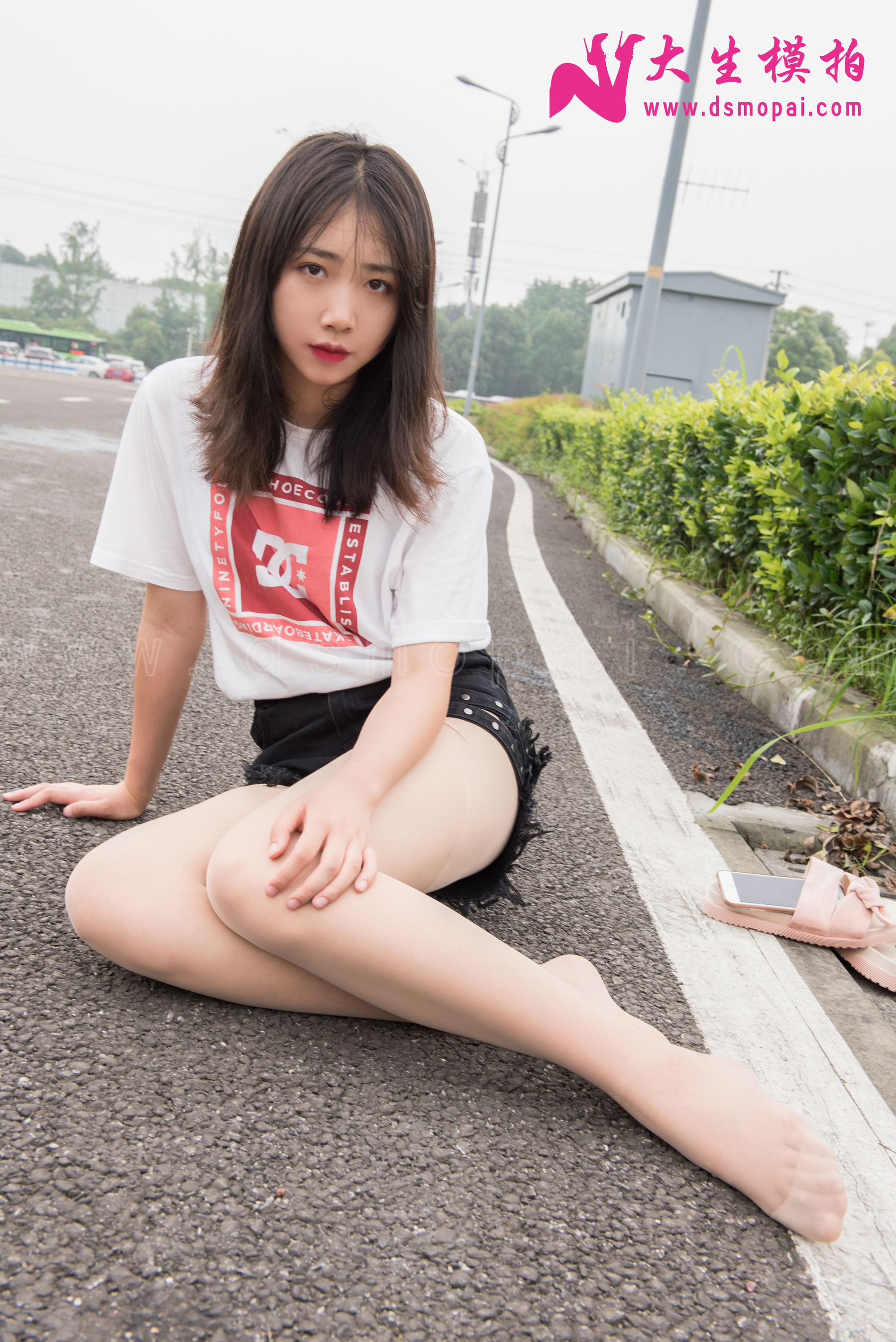[大生模拍] No.136 珠珠 压马路的肉丝腿