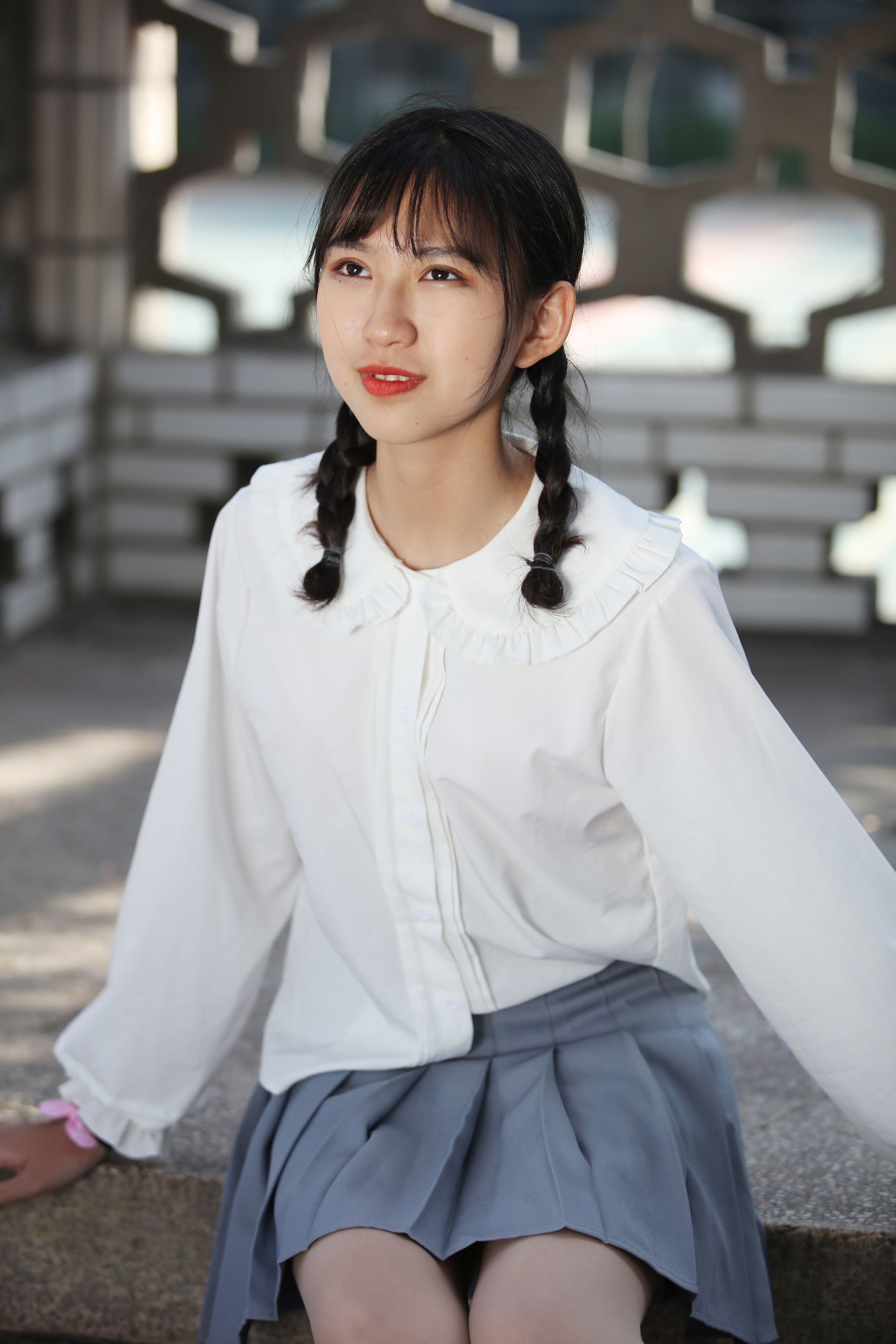 [奈丝] NO.049 小橙子 清纯呆萌的学妹