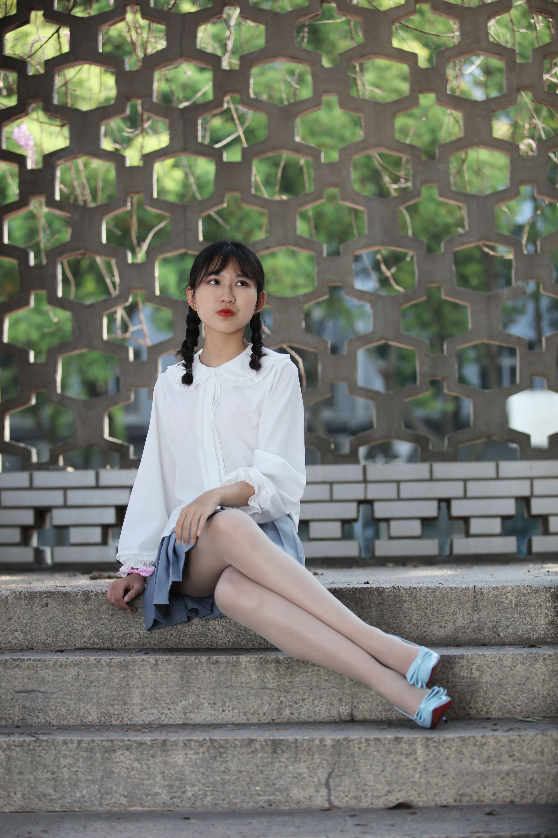 [奈丝] NO.049 小橙子 清纯呆萌的学妹