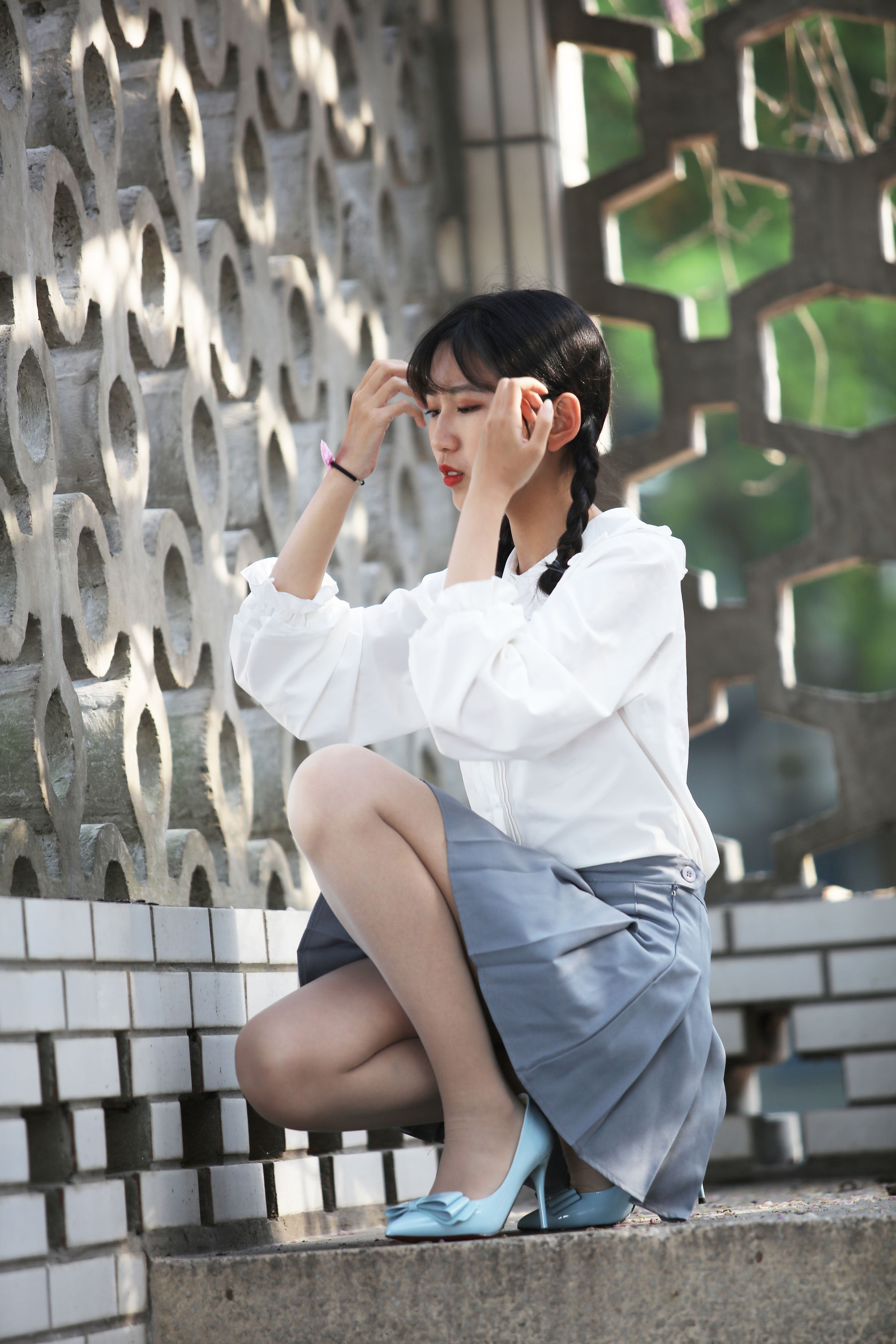 [奈丝] NO.049 小橙子 清纯呆萌的学妹