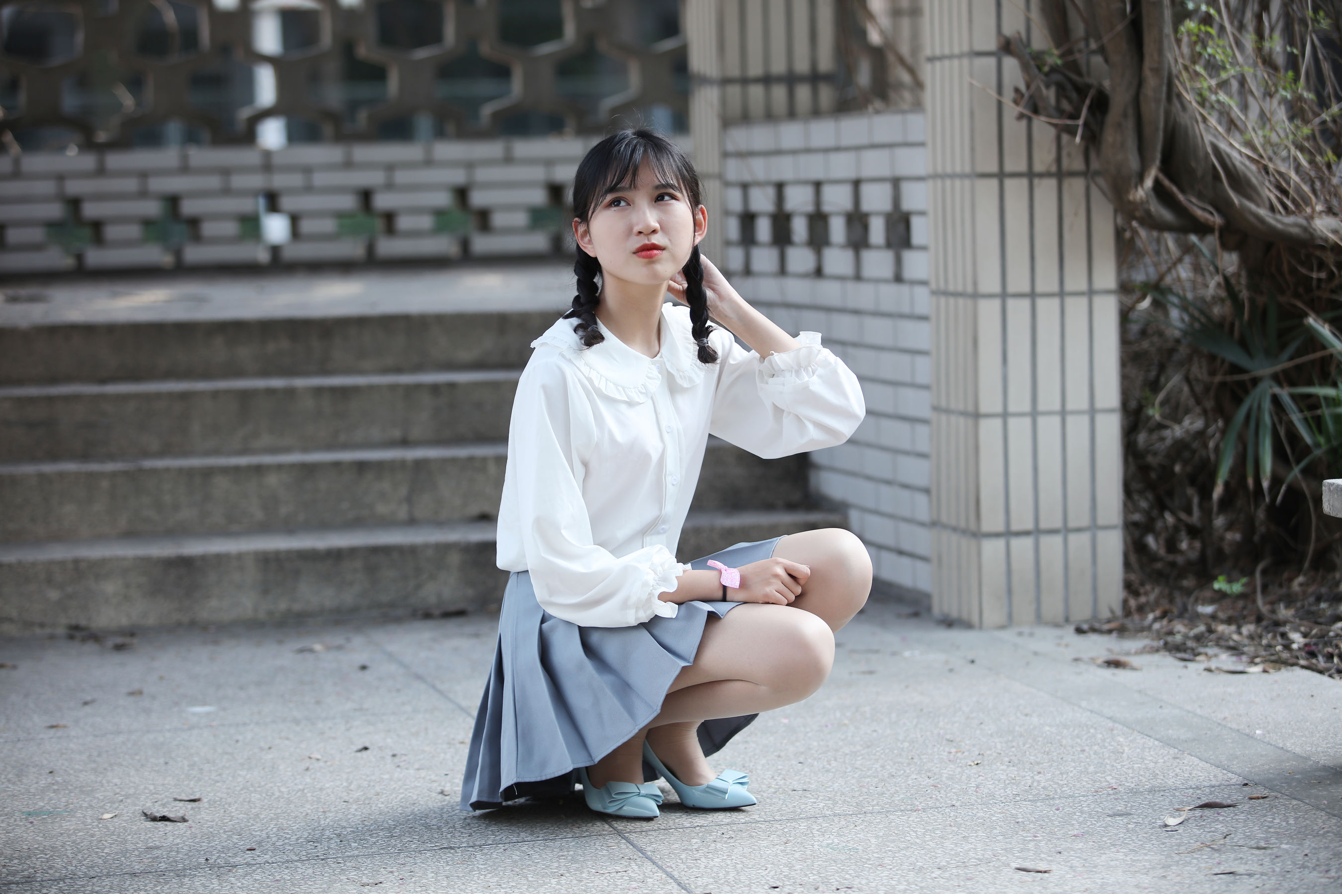 [奈丝] NO.049 小橙子 清纯呆萌的学妹