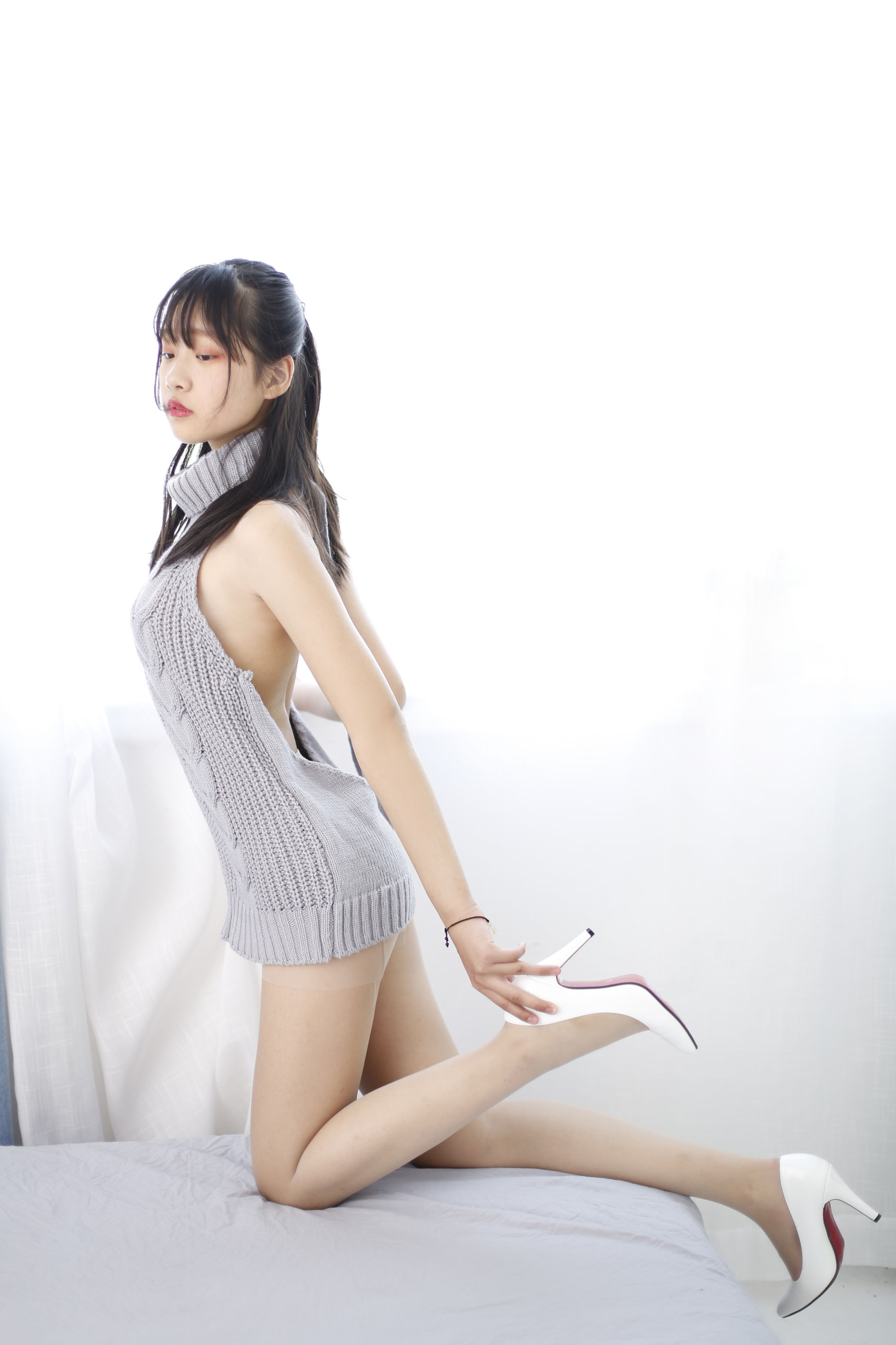 [奈丝] NO.098 蛋白粉 挂脖毛衣了解一下