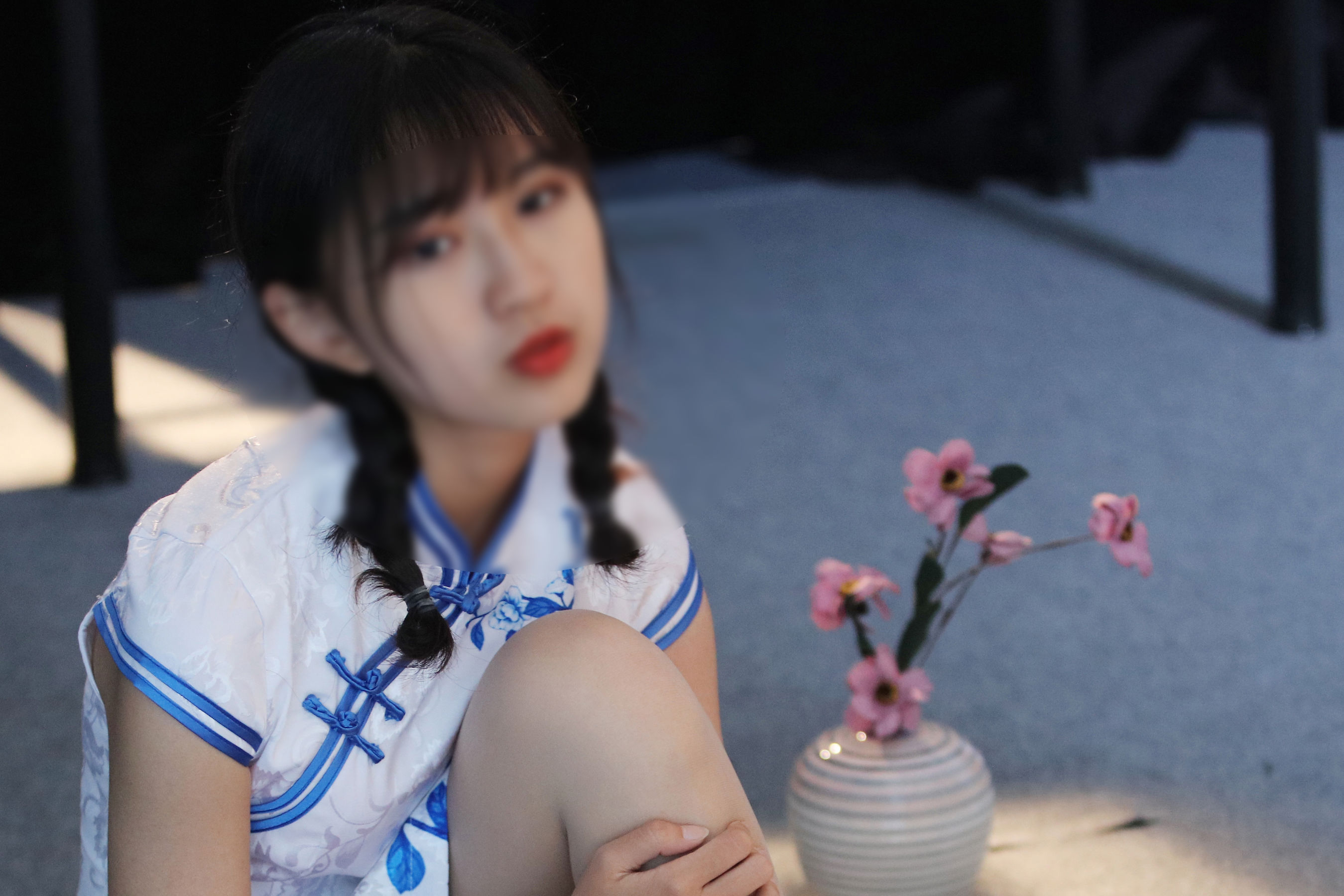 [奈丝] NO.114 小橙子 初尝旗袍肉丝