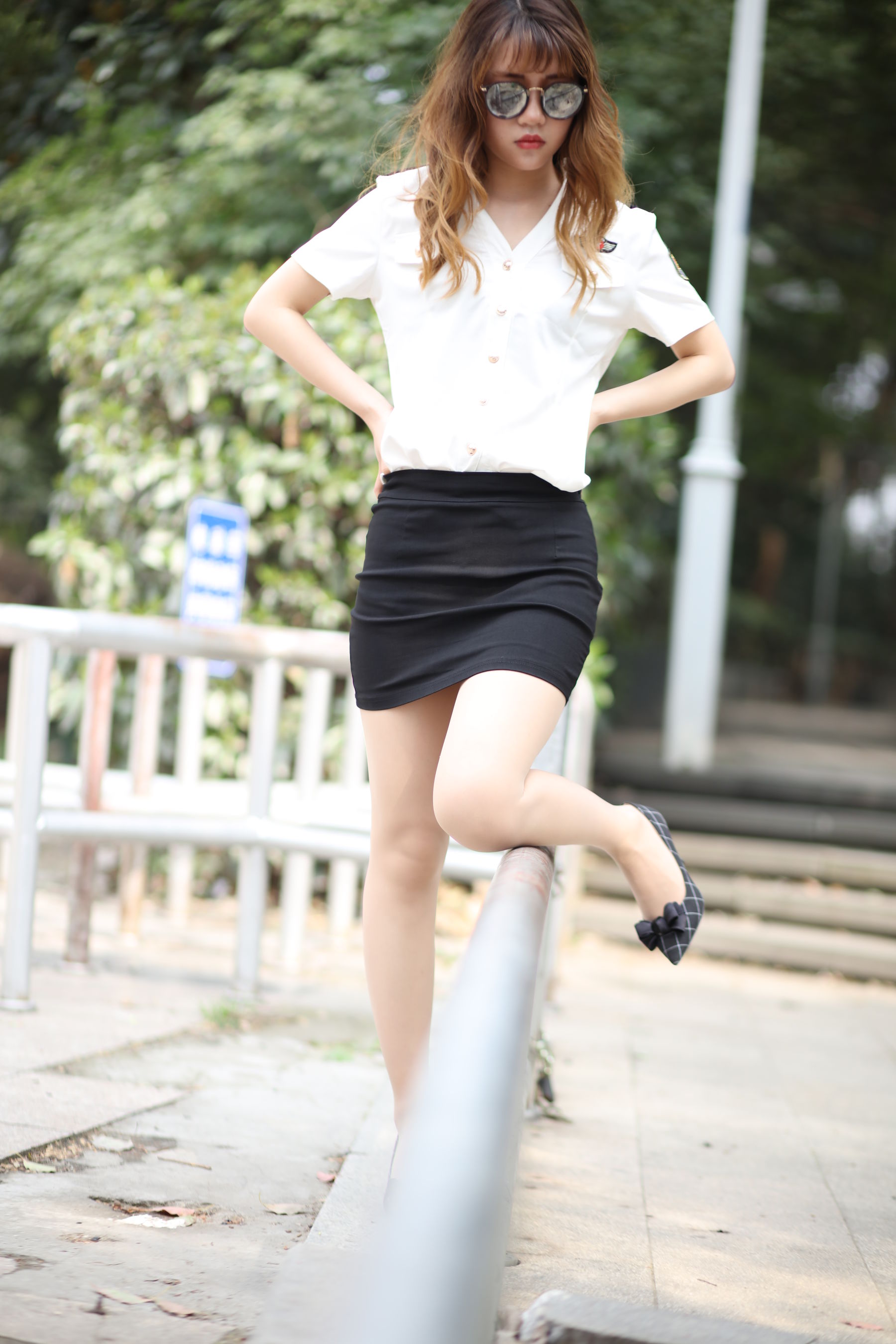 [奈丝] NO.116 高高 公园里的制服肉丝