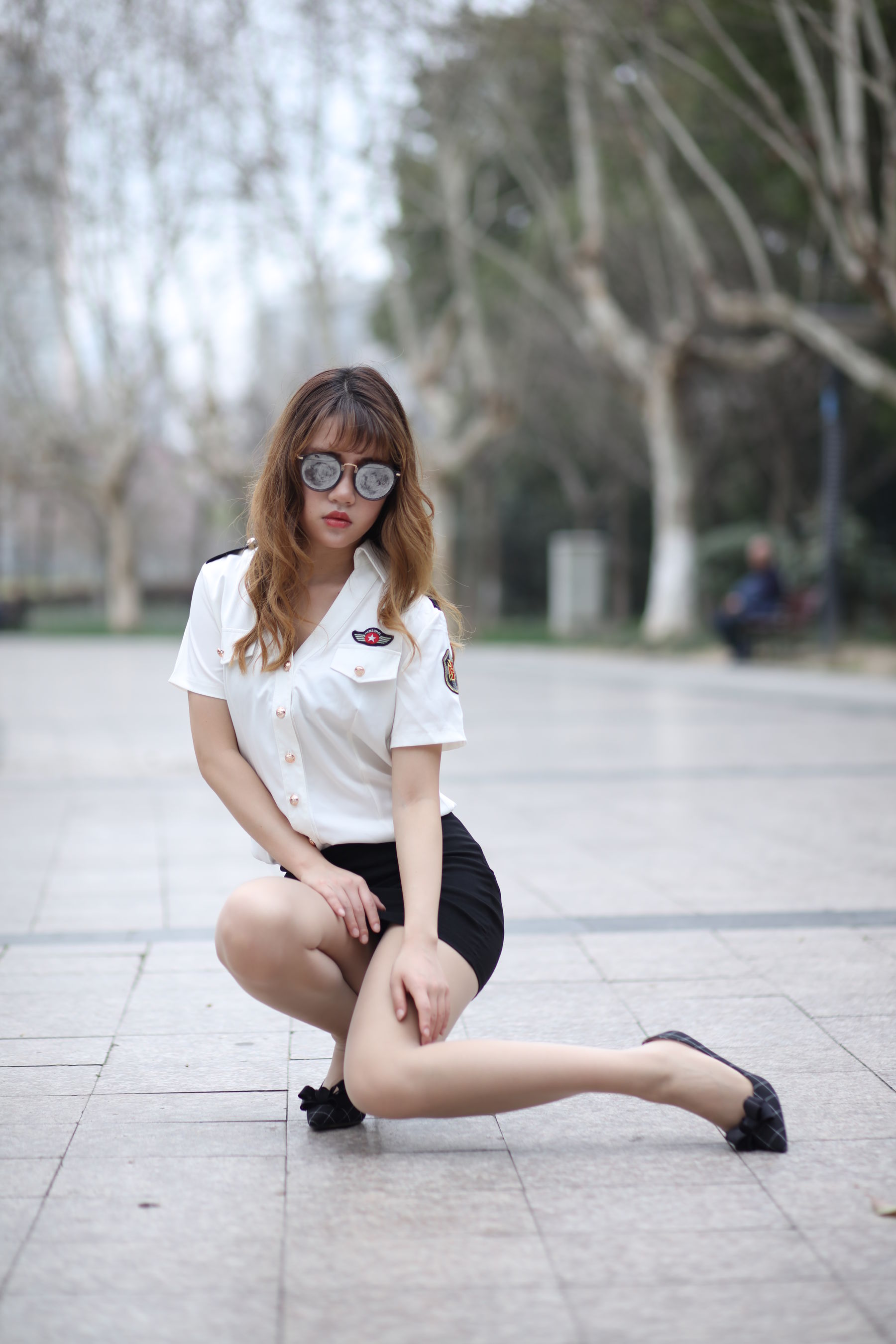 [奈丝] NO.116 高高 公园里的制服肉丝