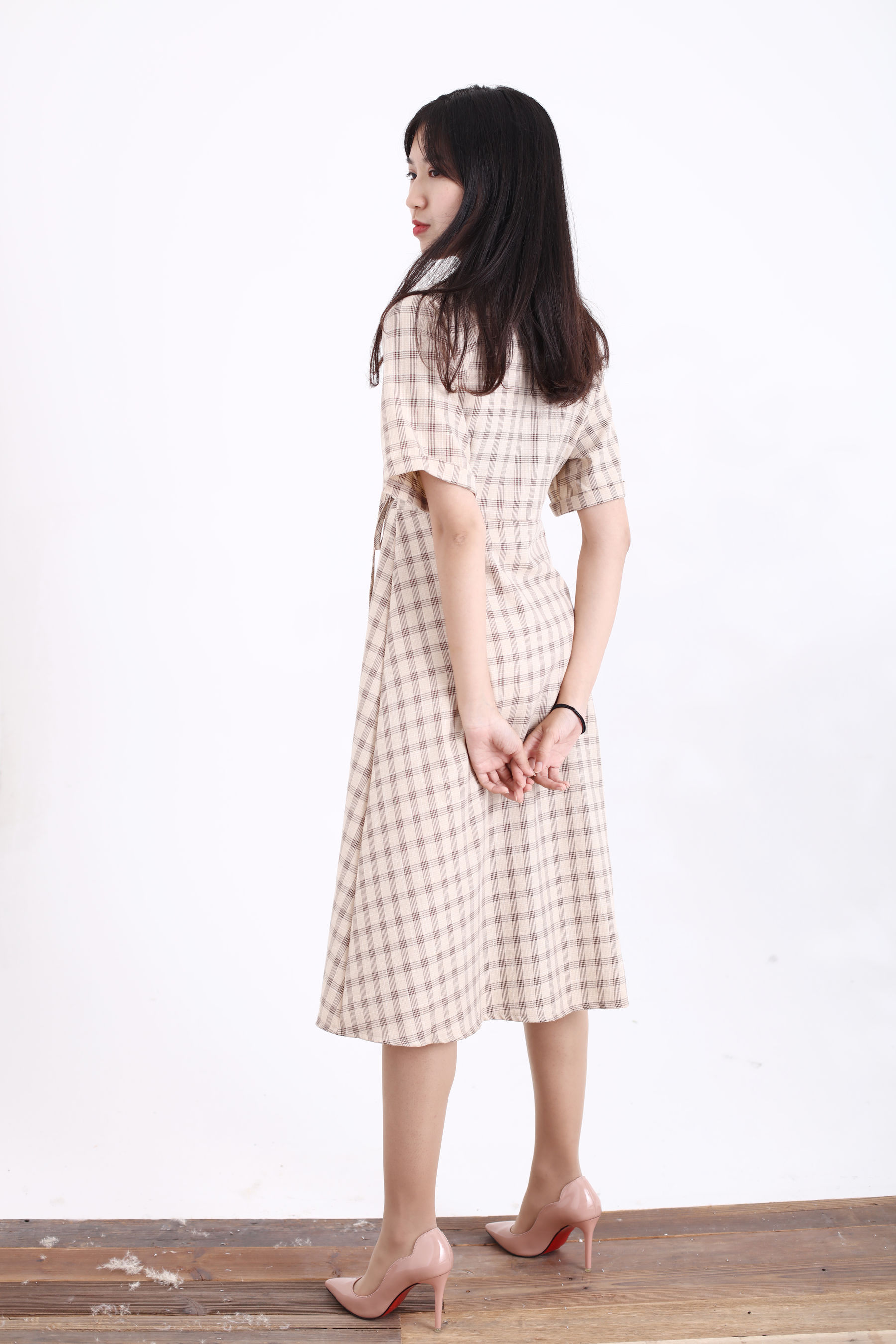 [奈丝] NO.128 小橙子 80年代的复古衬衫裙