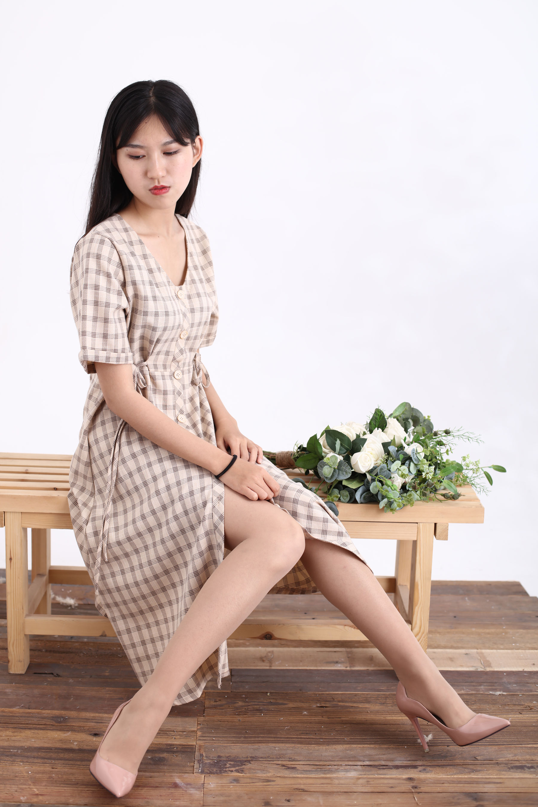 [奈丝] NO.128 小橙子 80年代的复古衬衫裙