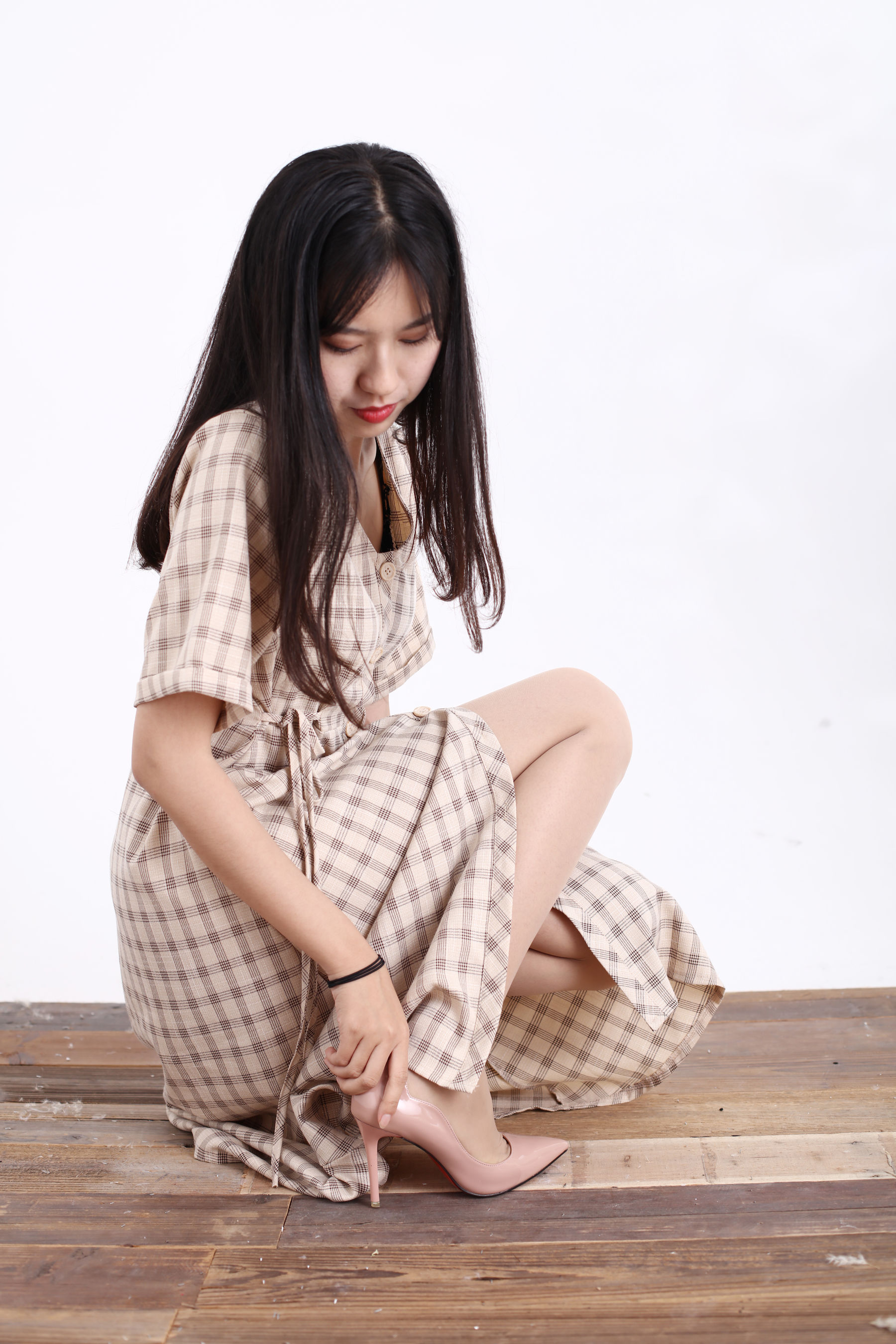 [奈丝] NO.128 小橙子 80年代的复古衬衫裙