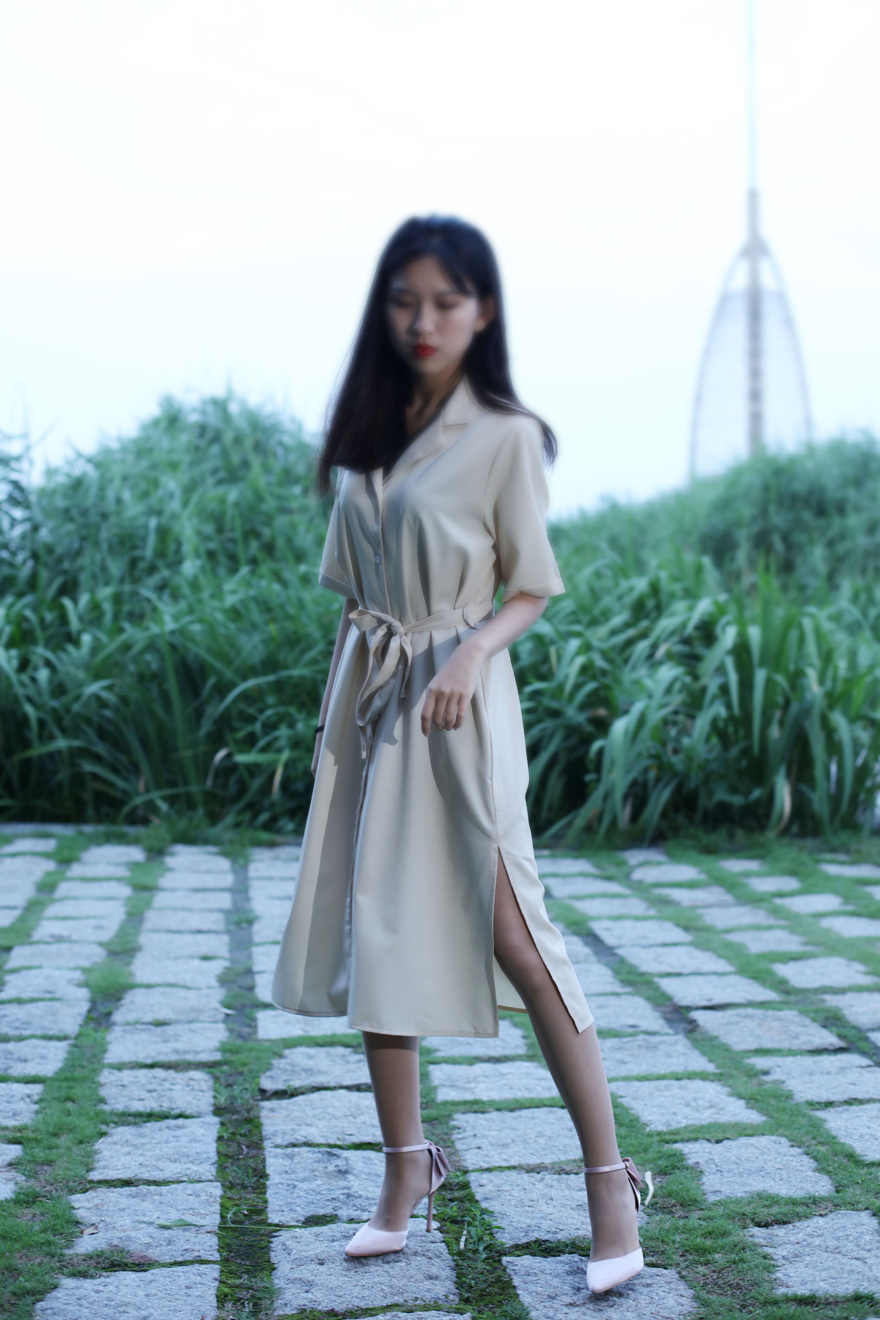 [奈丝] NO.131 小橙子 户外躺拍