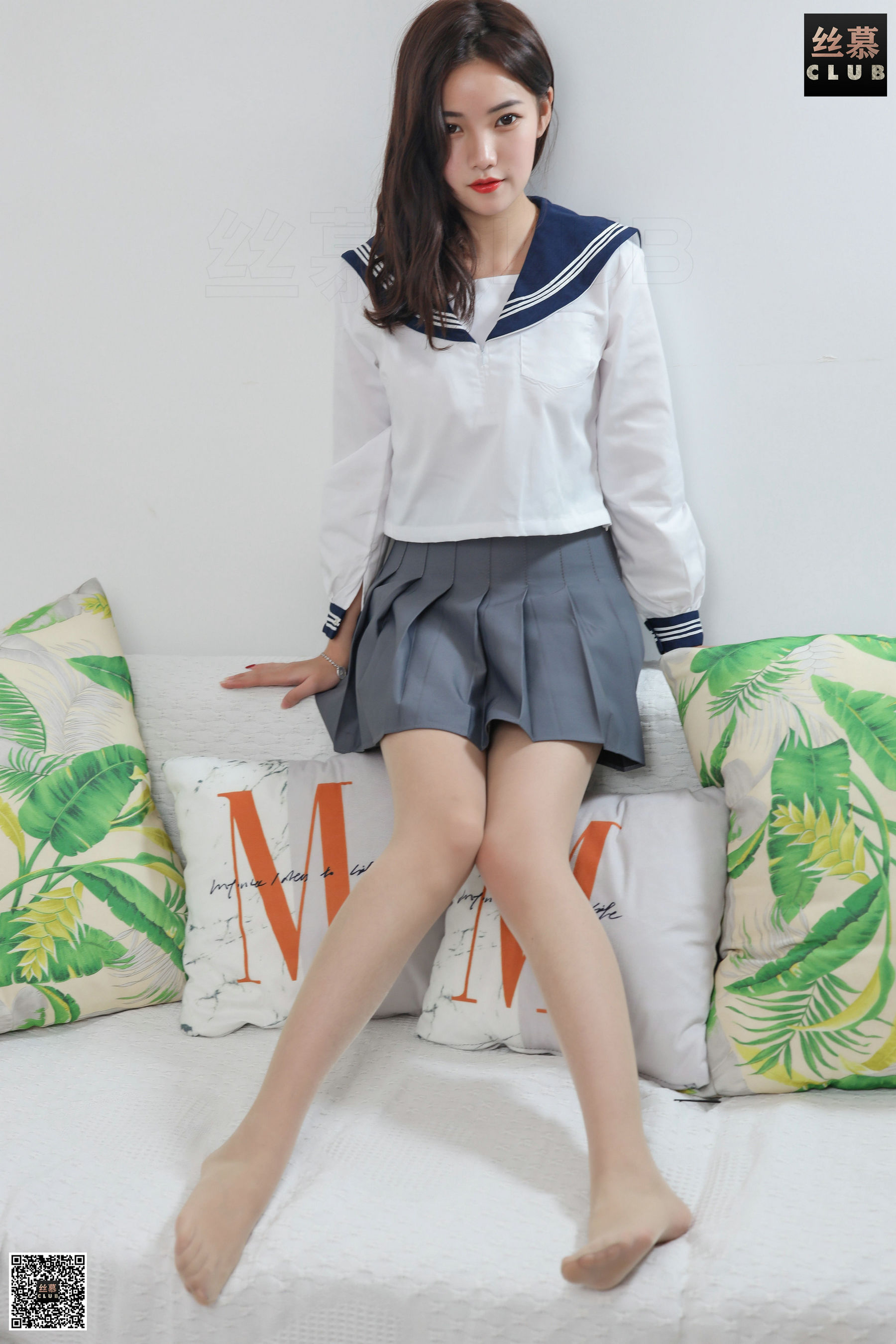 [丝慕] SM120 天天一元 文欣 JK制服心跳