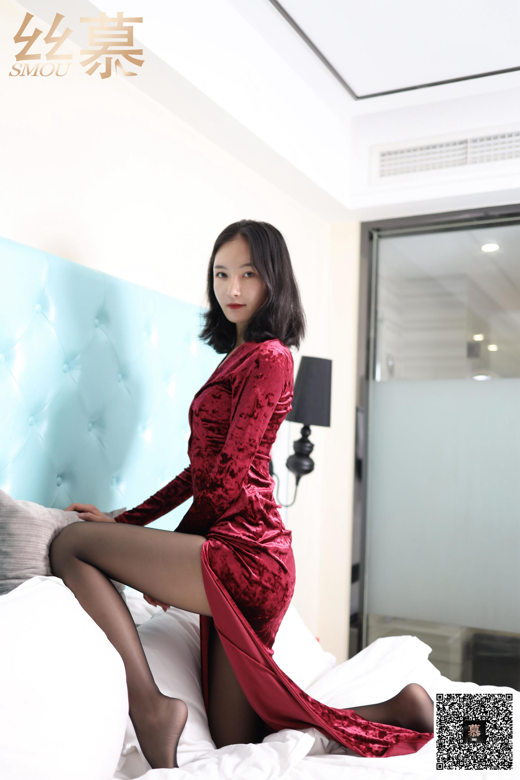 [丝慕] SM318 天天一元 茗茗 红礼服女郎