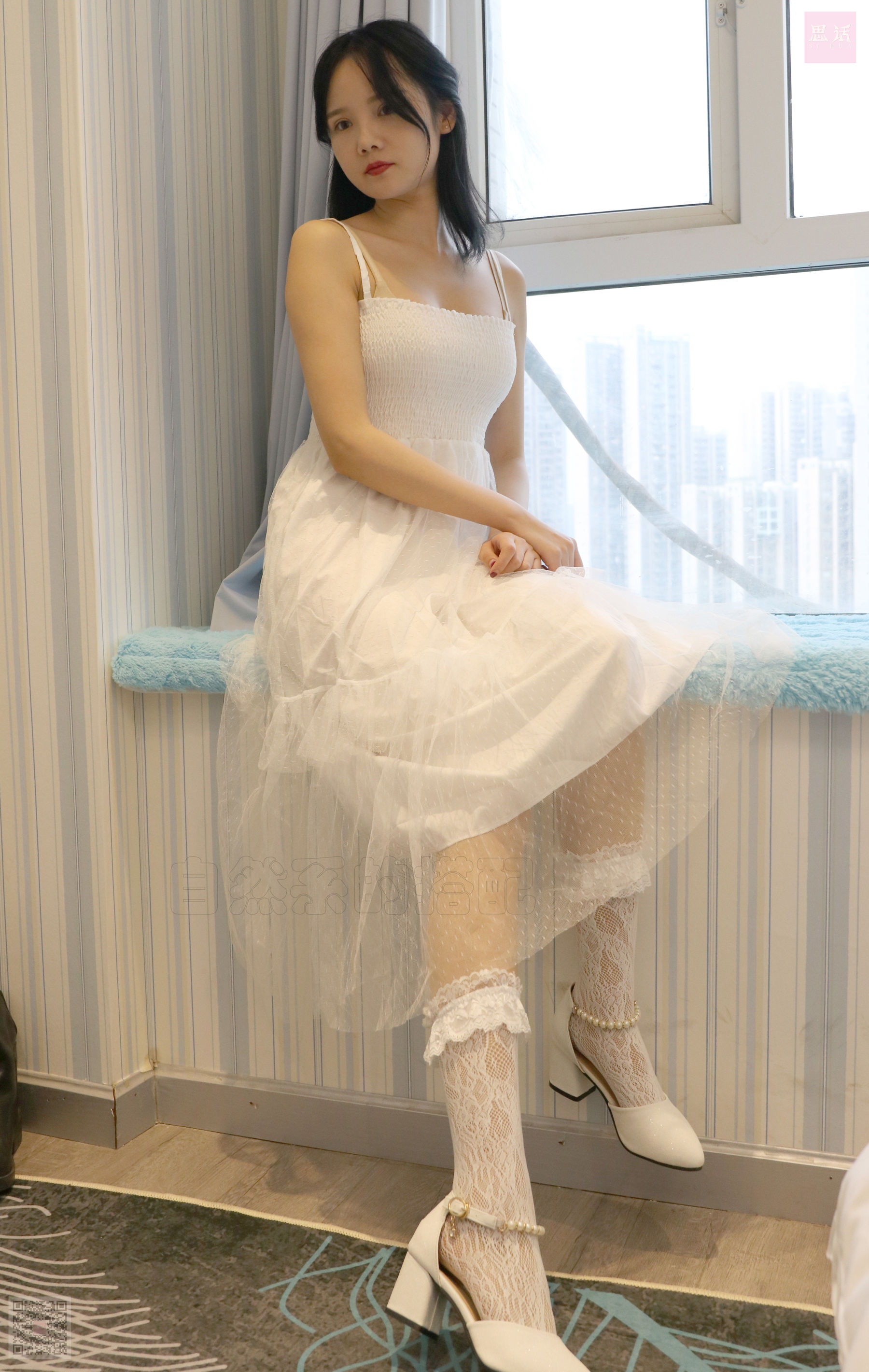 [思话SiHua] SH057 表妹 白裙娇羞靓女