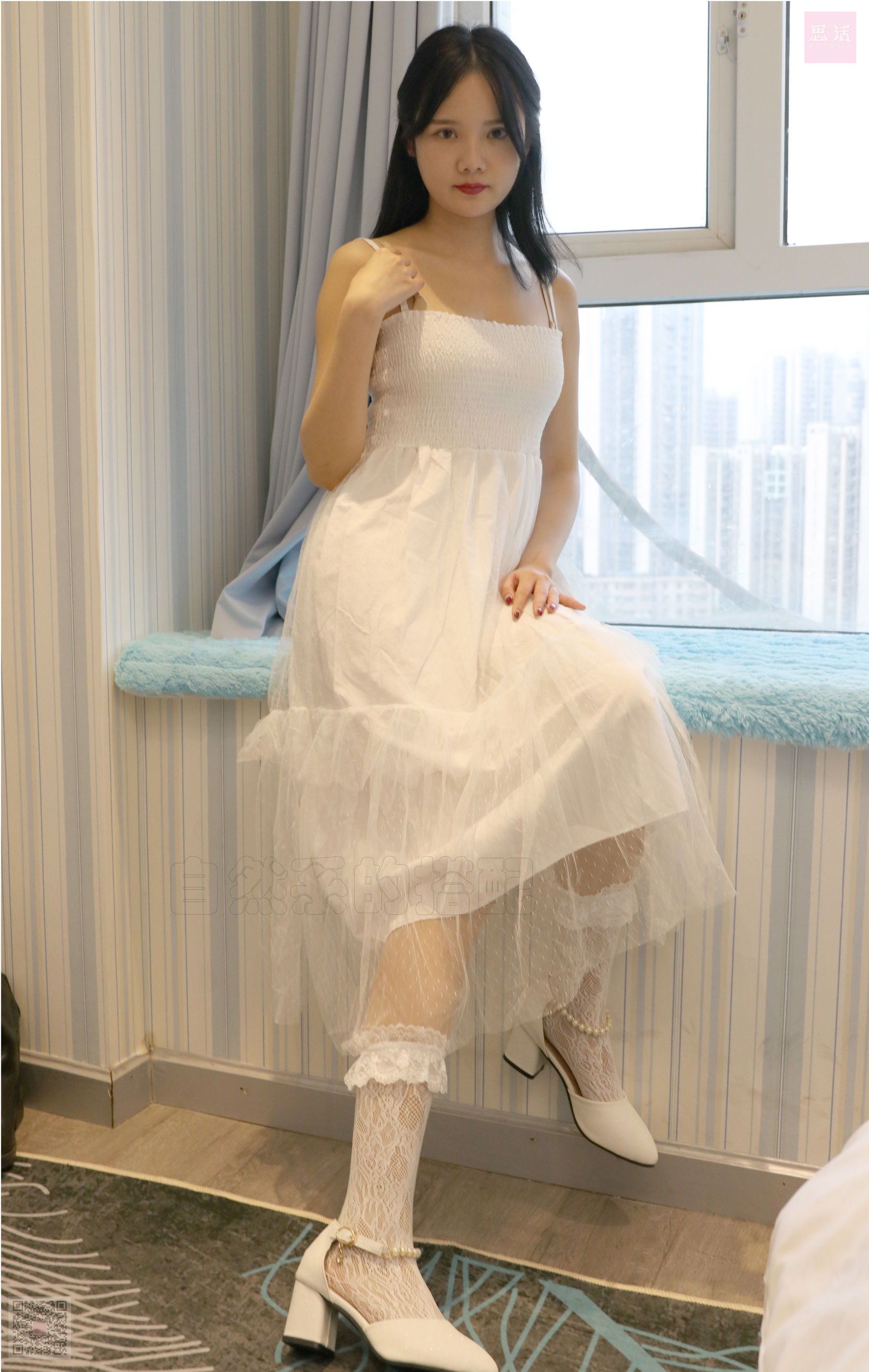 [思话SiHua] SH057 表妹 白裙娇羞靓女
