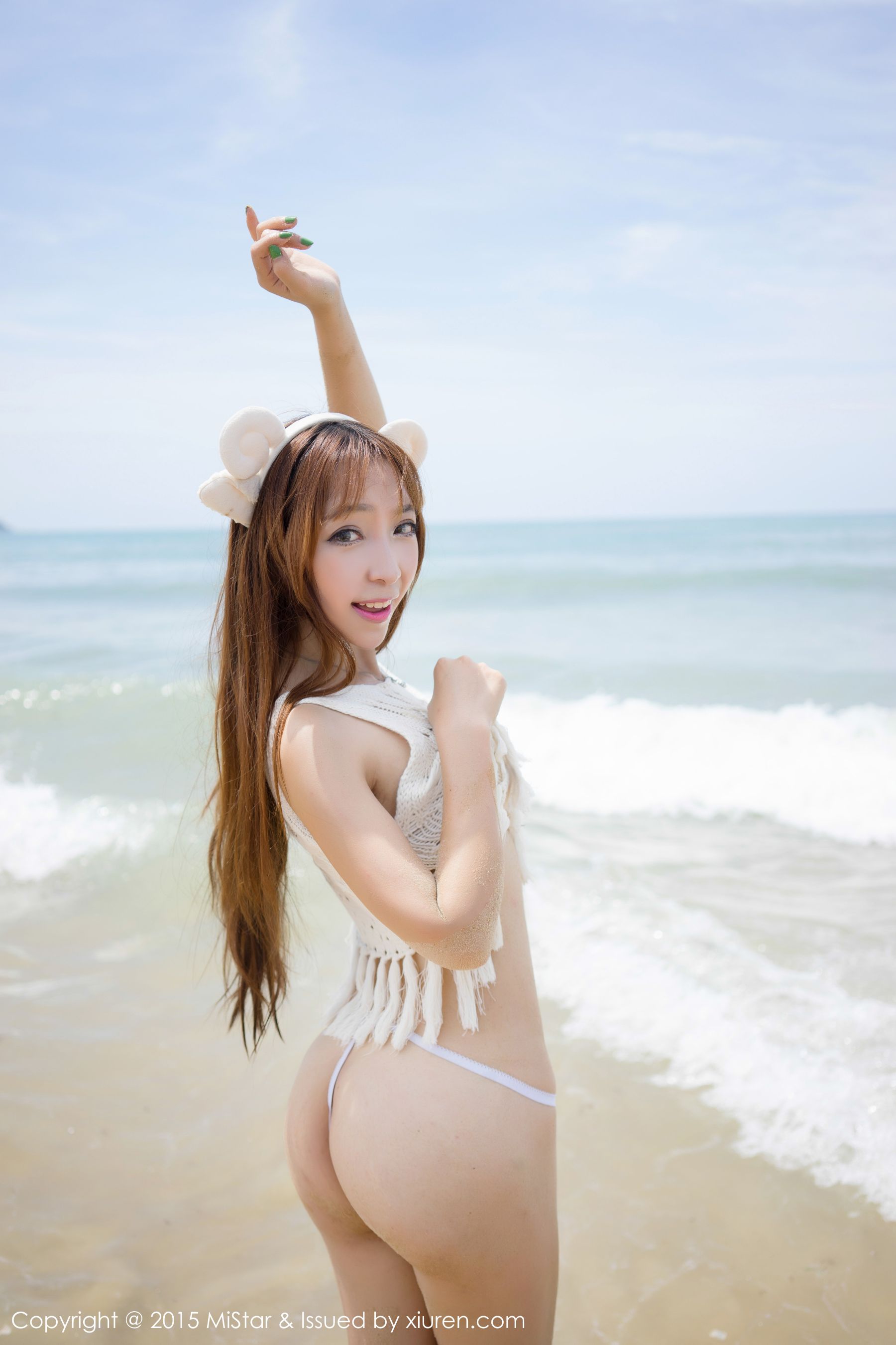 黄歆苑《三亚旅拍》花边比基尼+海滩系列 [魅妍社MiStar] Vol.015