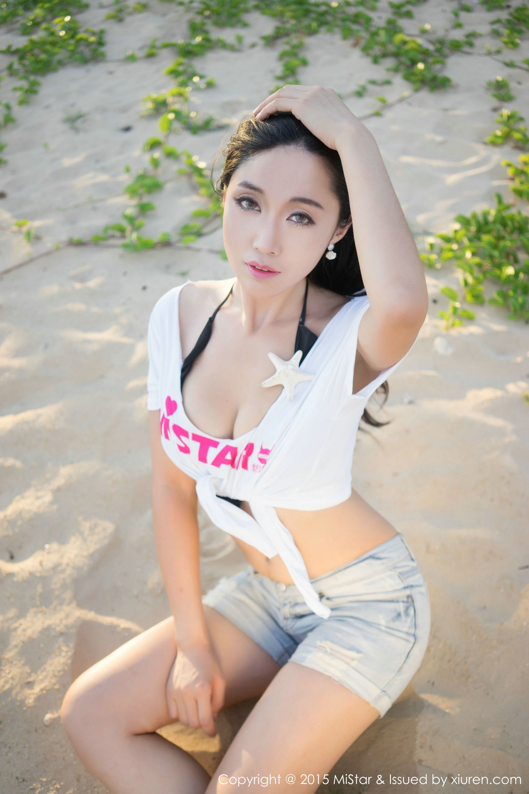 Ashely丽丽《三亚旅拍》性感女仆+海滩系列 [魅妍社MiStar] Vol.018