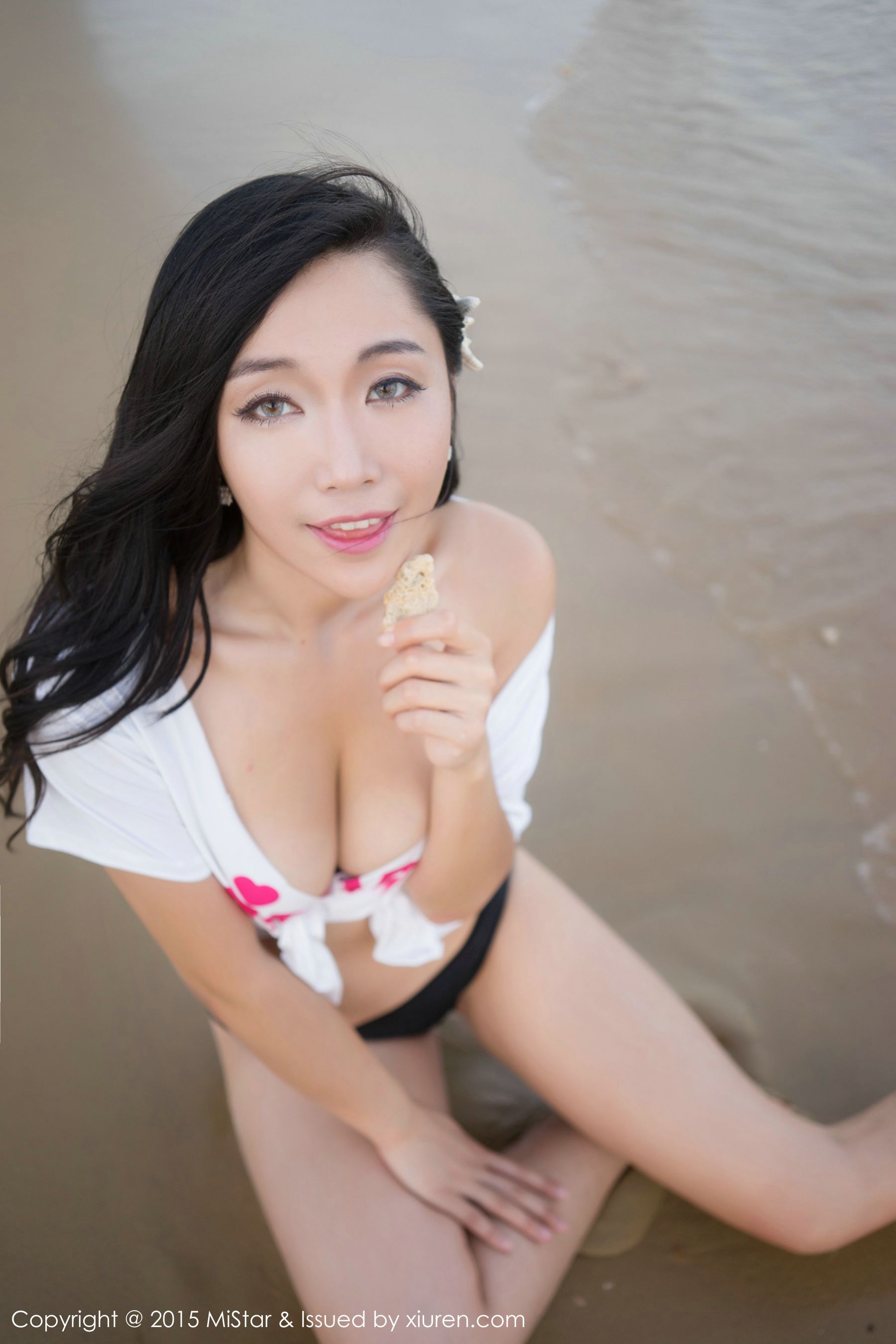 Ashely丽丽《三亚旅拍》性感女仆+海滩系列 [魅妍社MiStar] Vol.018